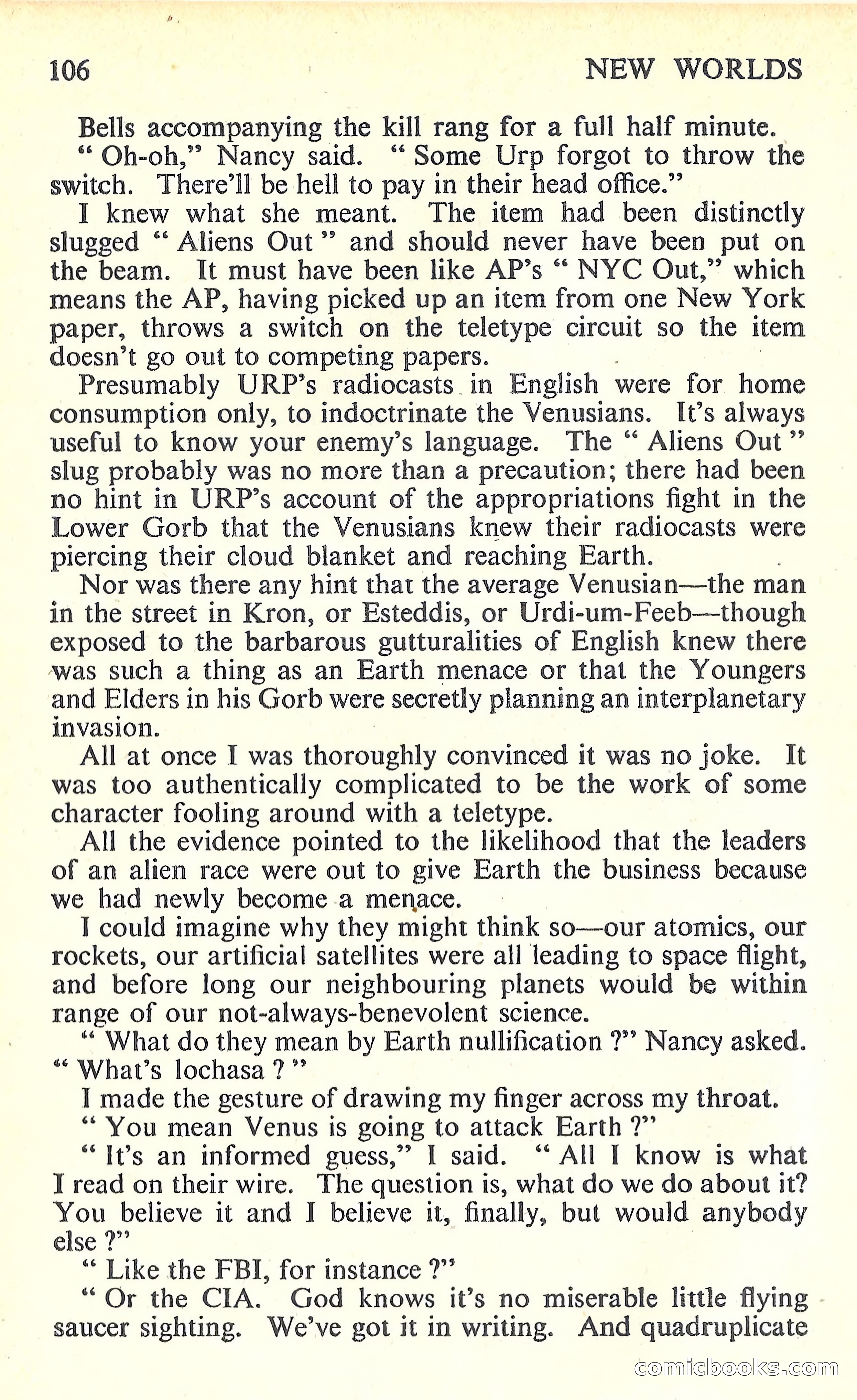 New Worlds Science Fiction #61 — page 108 of 132