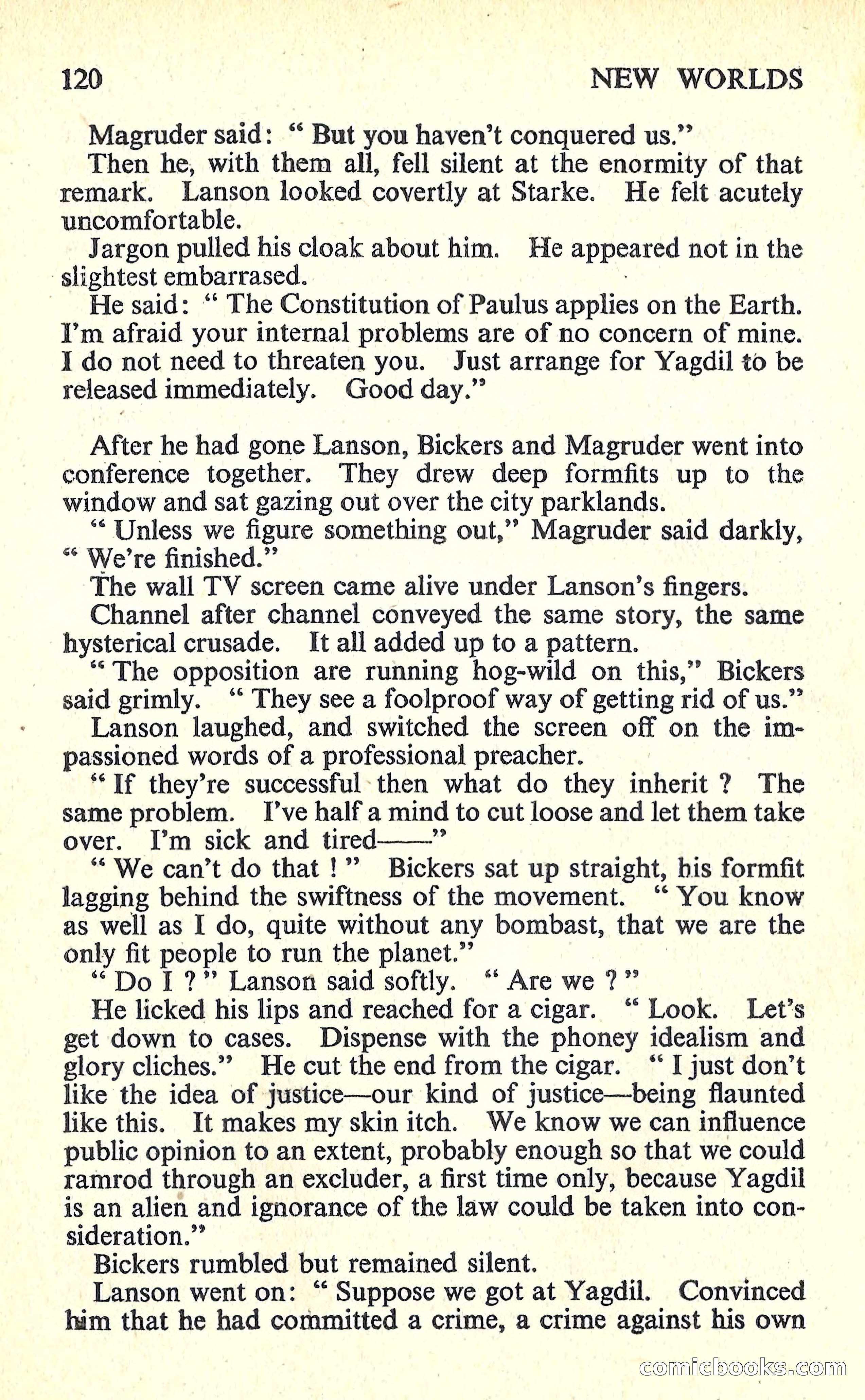 New Worlds Science Fiction #62 — page 122 of 132