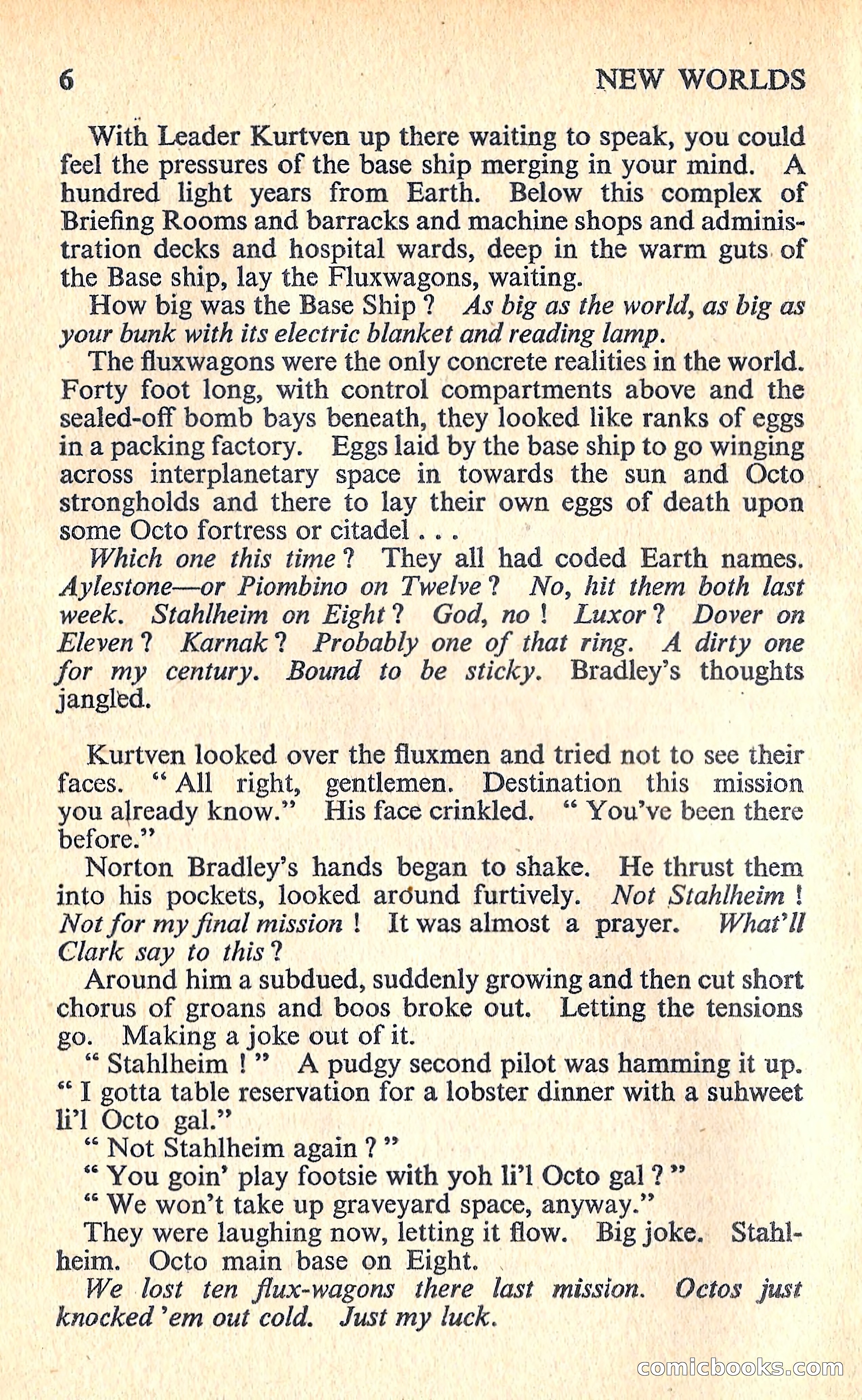 New Worlds Science Fiction #63 — page 8 of 132