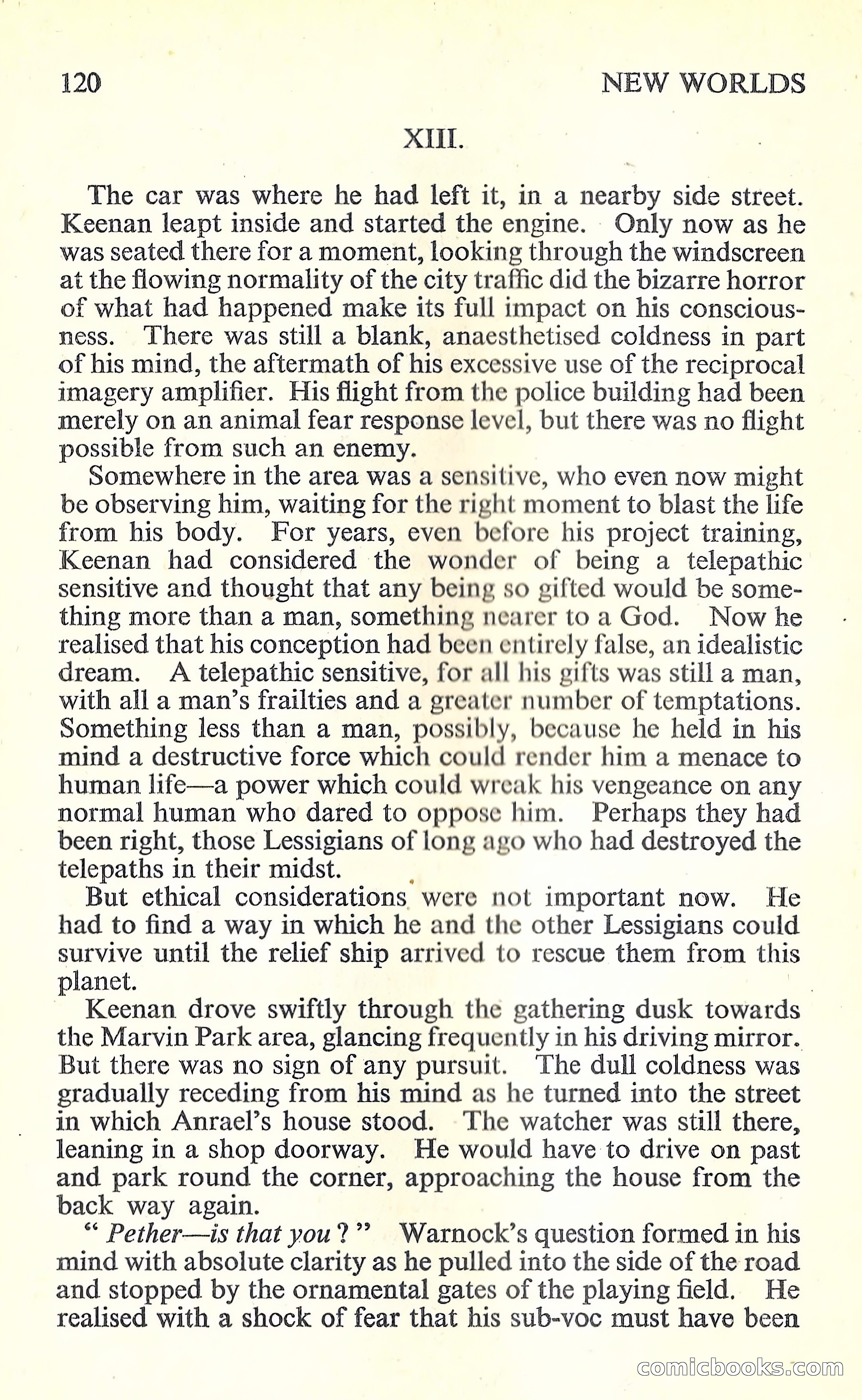 New Worlds Science Fiction #63 — page 122 of 132