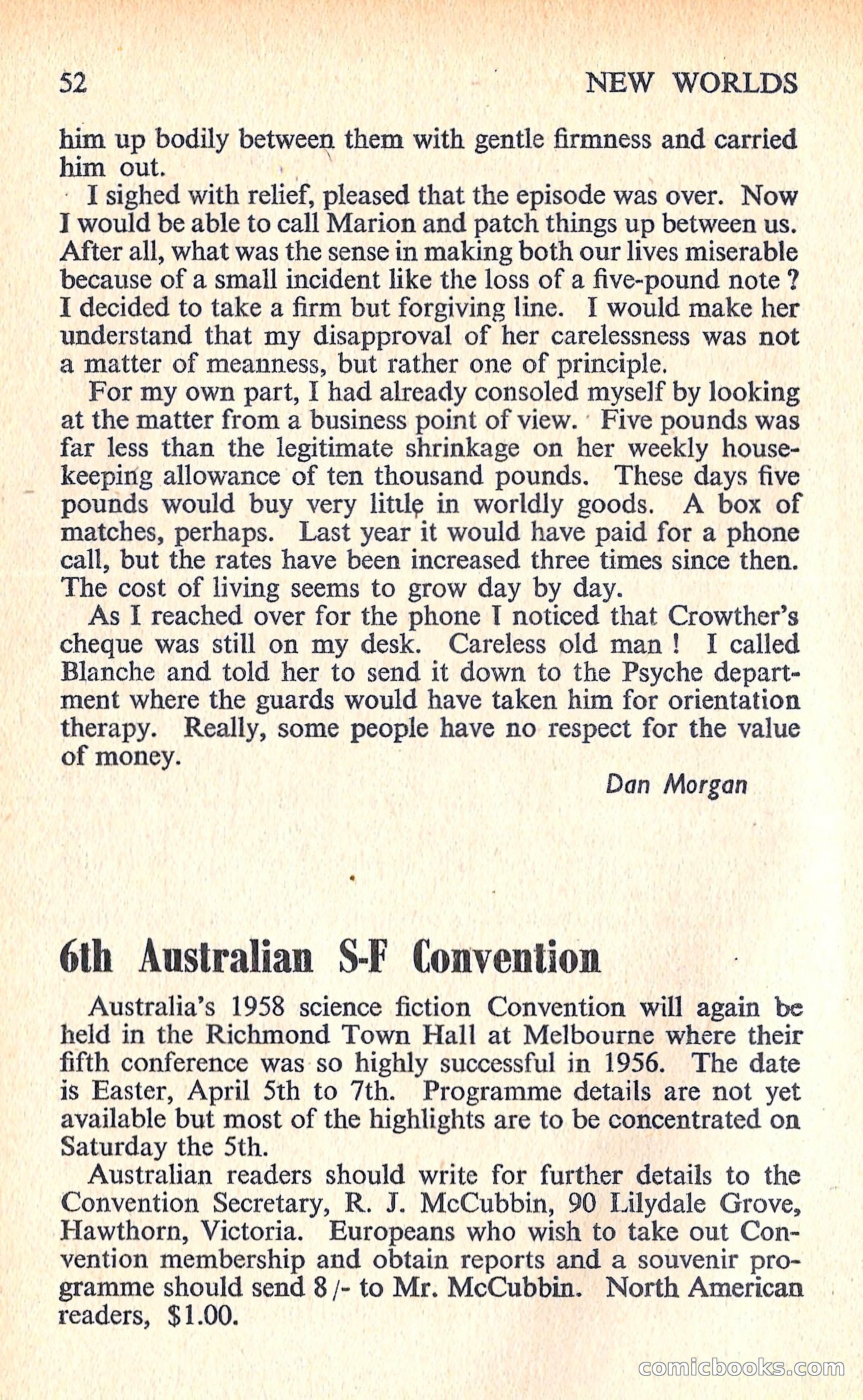 New Worlds Science Fiction #66, Volume 22 — page 54 of 132