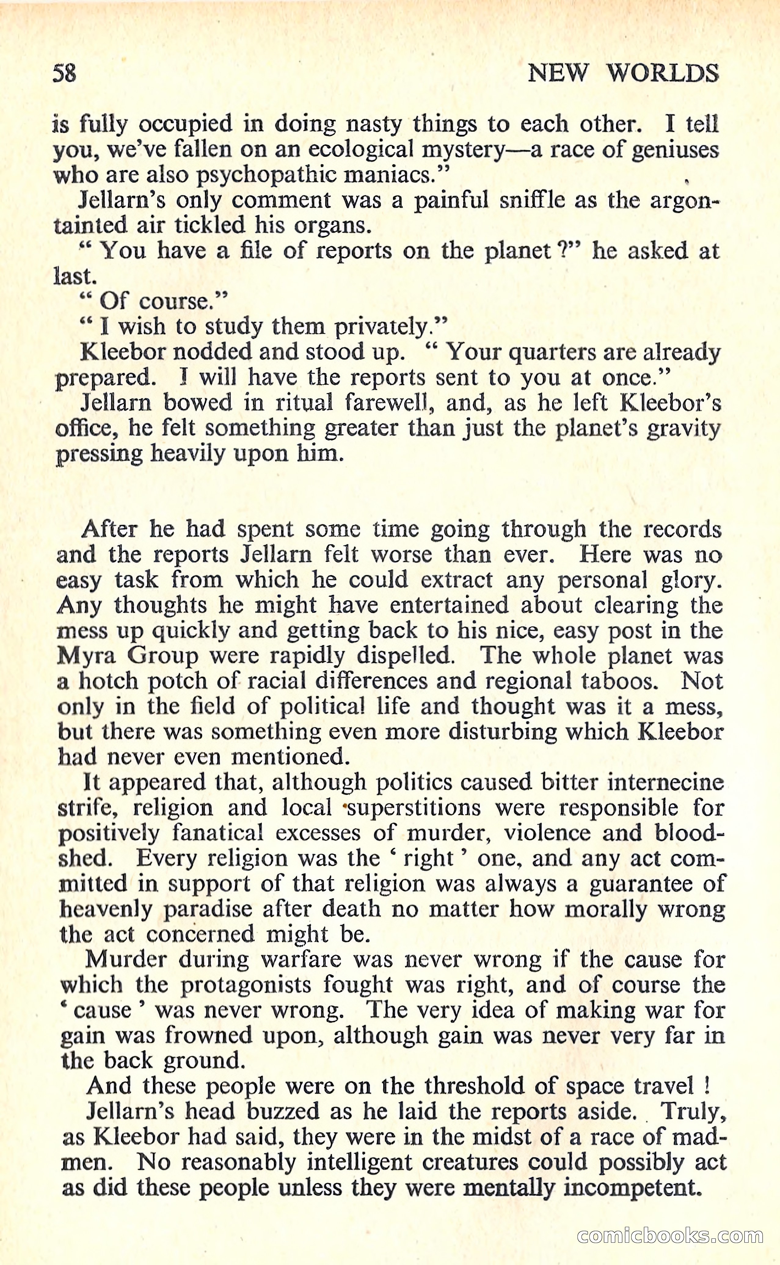 New Worlds Science Fiction #66, Volume 22 — page 60 of 132
