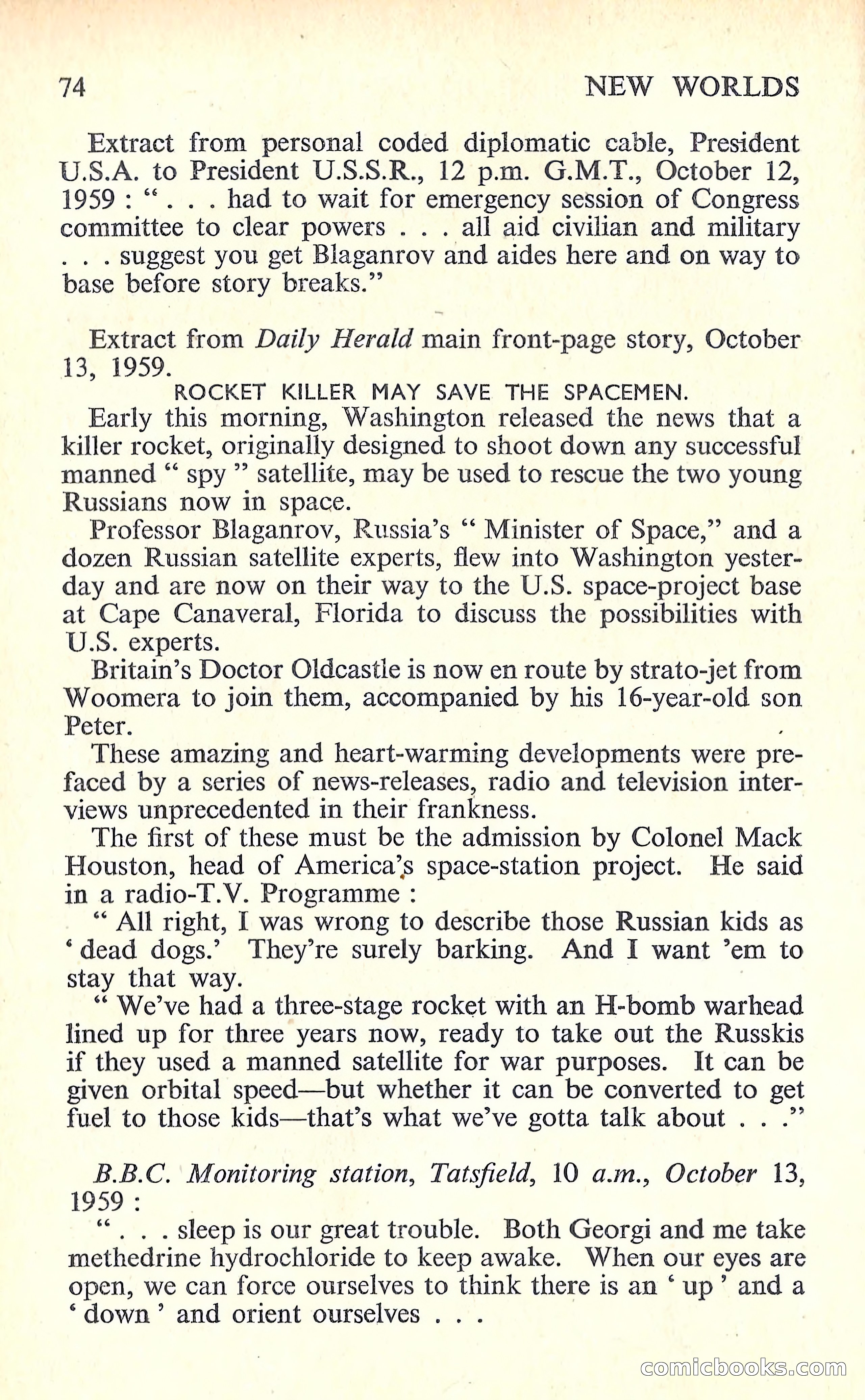 New Worlds Science Fiction No. 67 — page 76 of 132