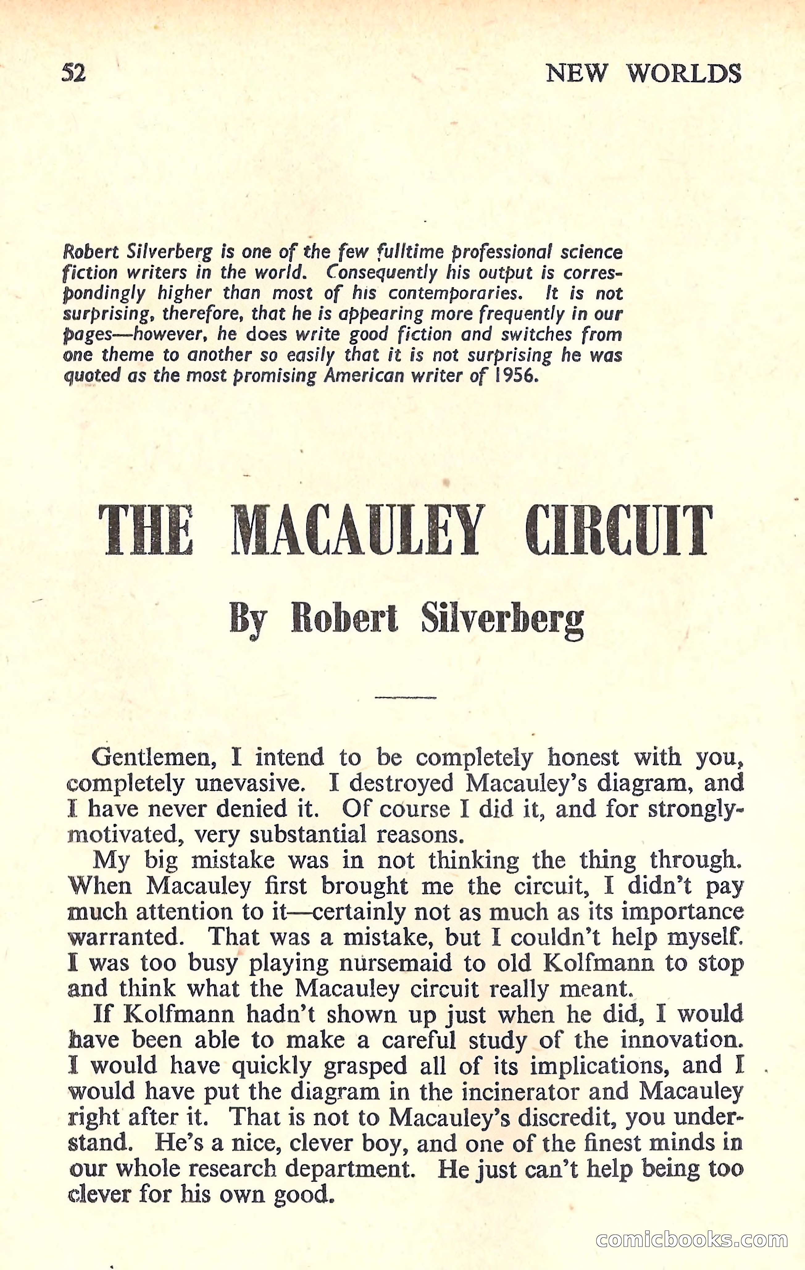 New Worlds Science Fiction No. 70 — page 54 of 132