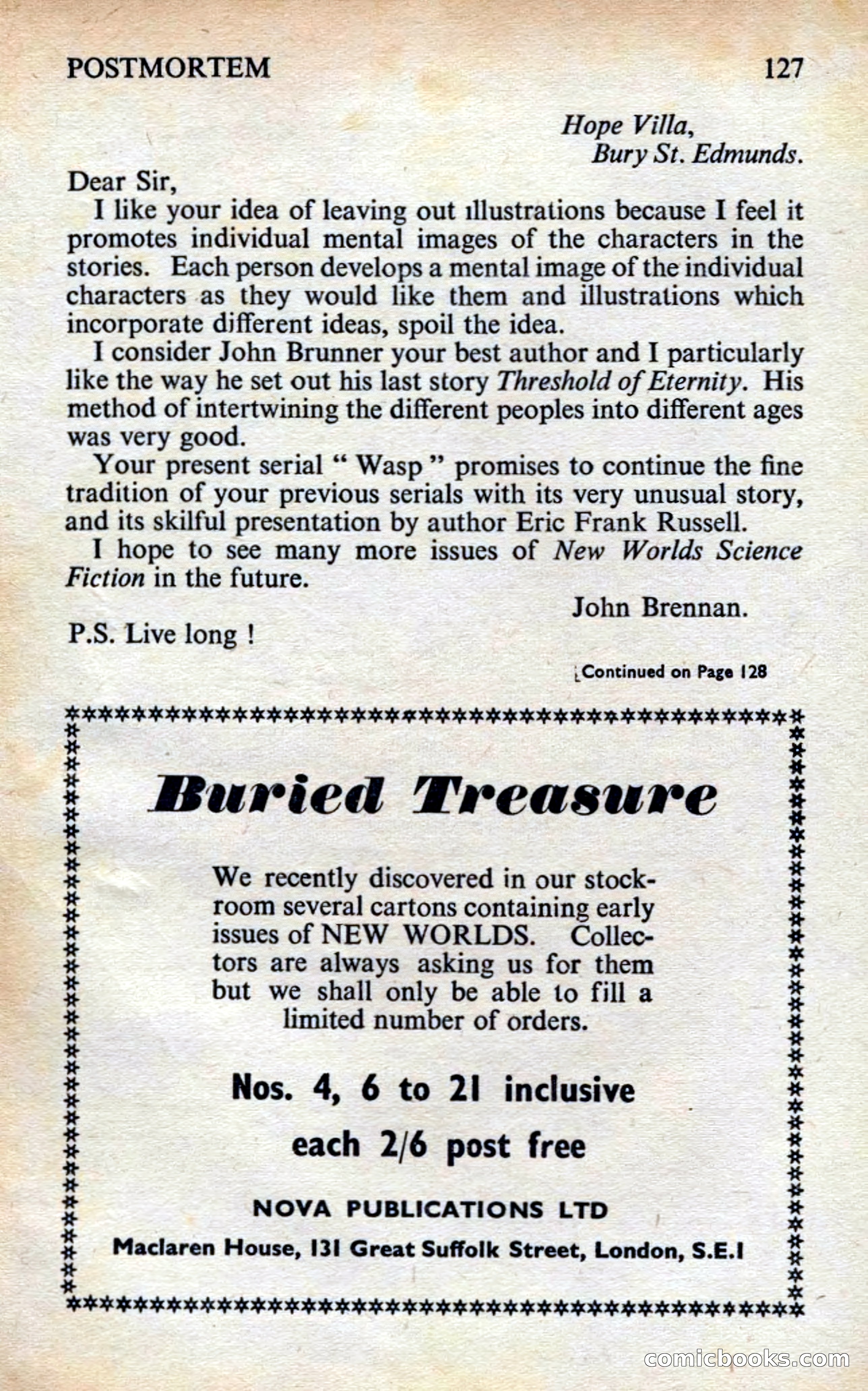 New Worlds Magazine Profile: Bertram Chandler — page 129 of 132