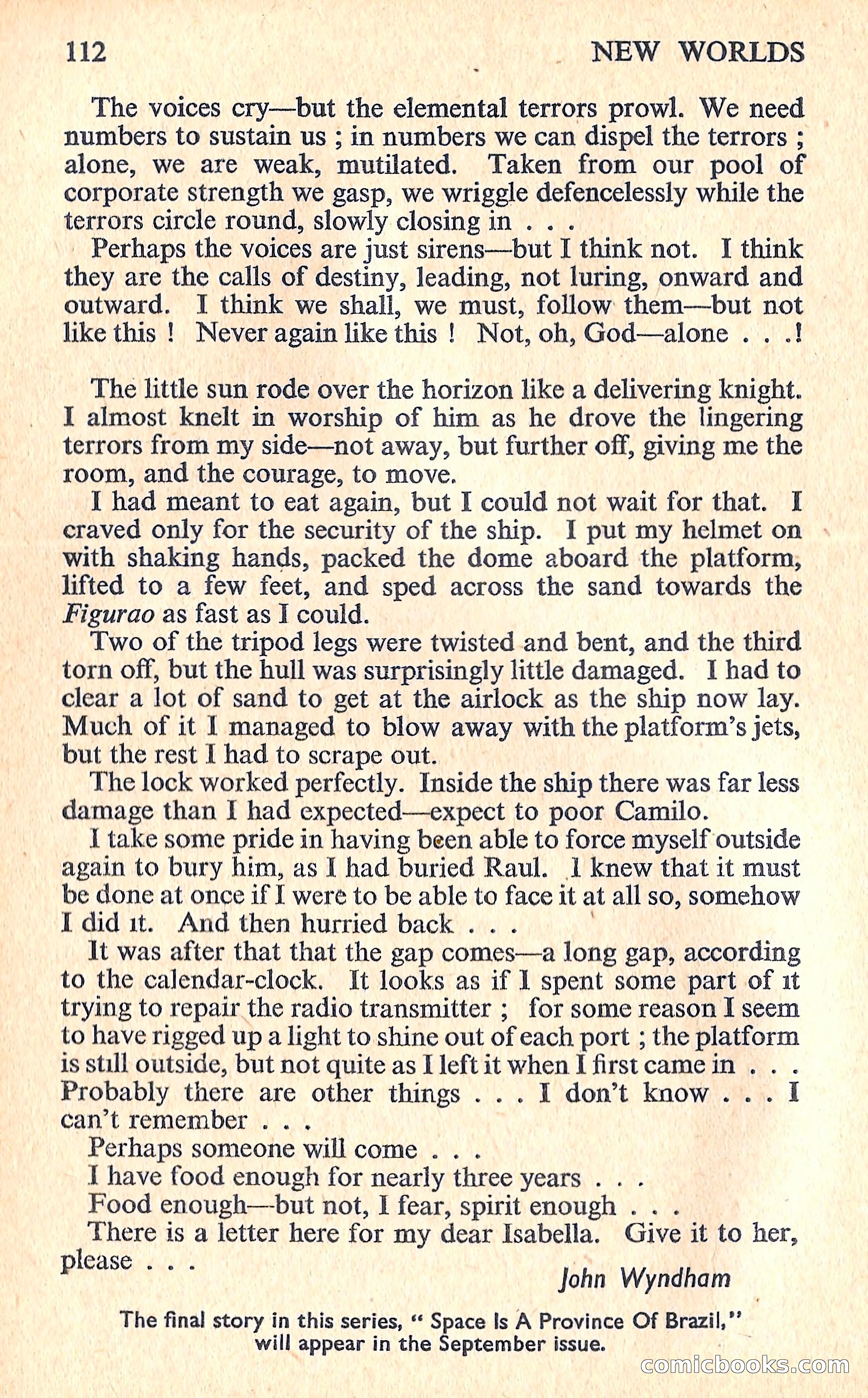 New Worlds Science Fiction #73, Volume 25 — page 114 of 132
