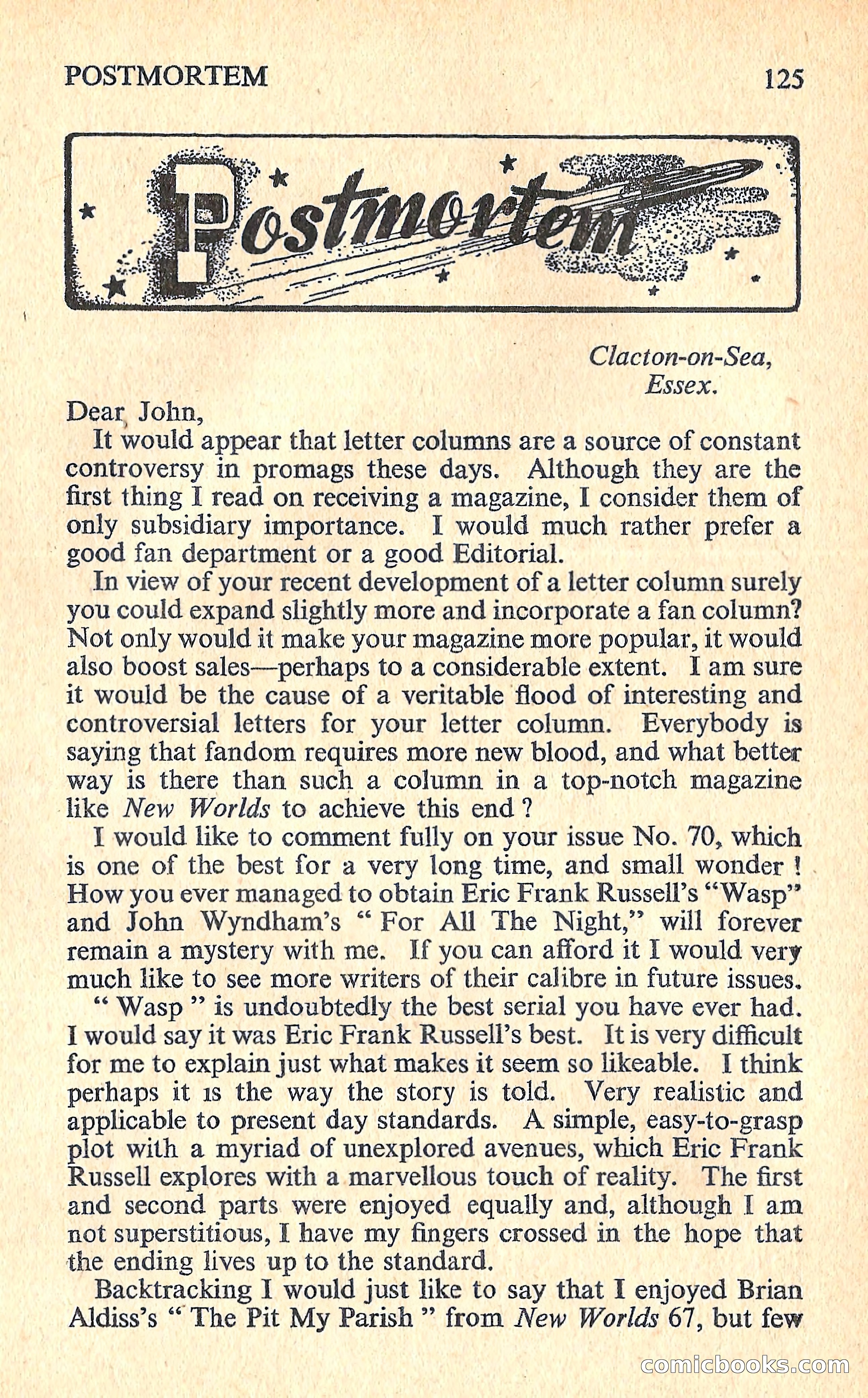 New Worlds Science Fiction #73, Volume 25 — page 127 of 132