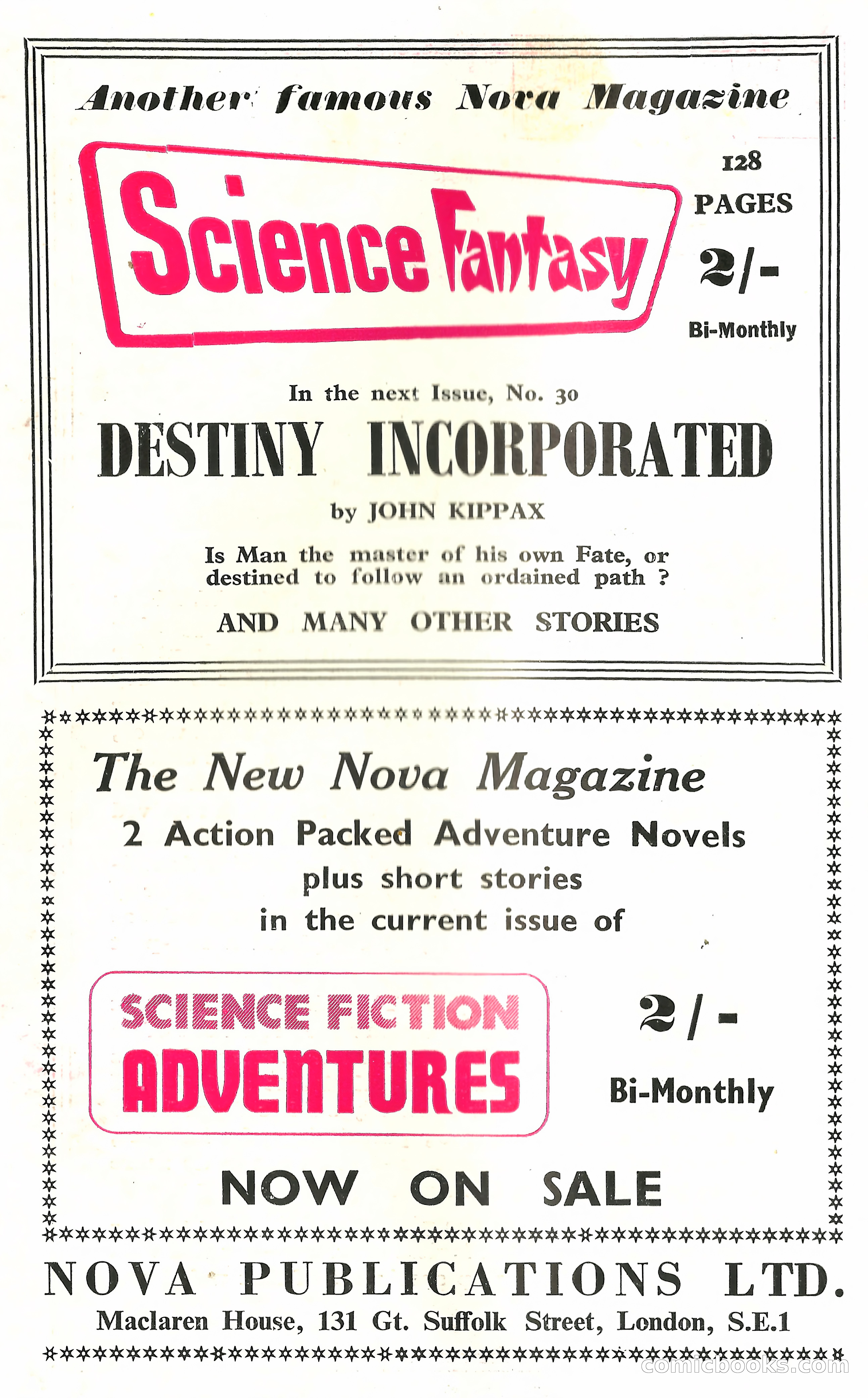 New Worlds Science Fiction #73, Volume 25 — page 132 of 132