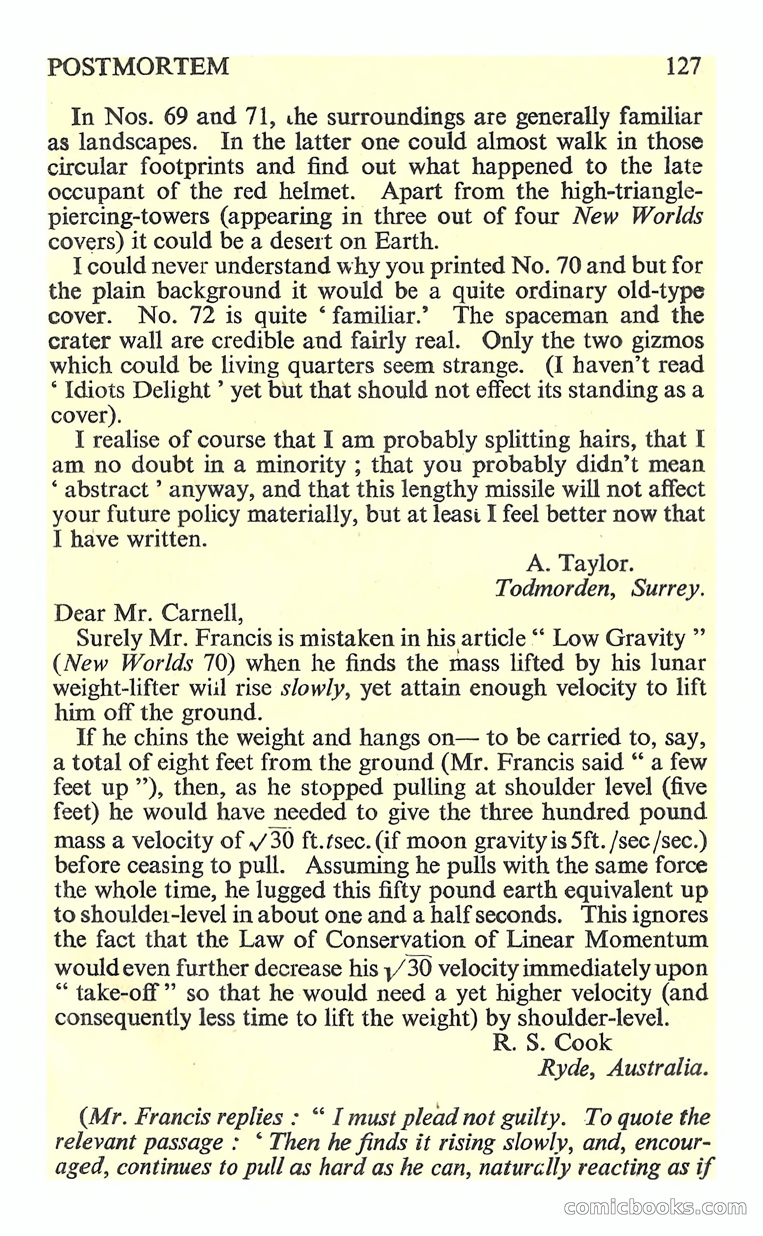 New Worlds Science Fiction, No. 76 — page 129 of 132