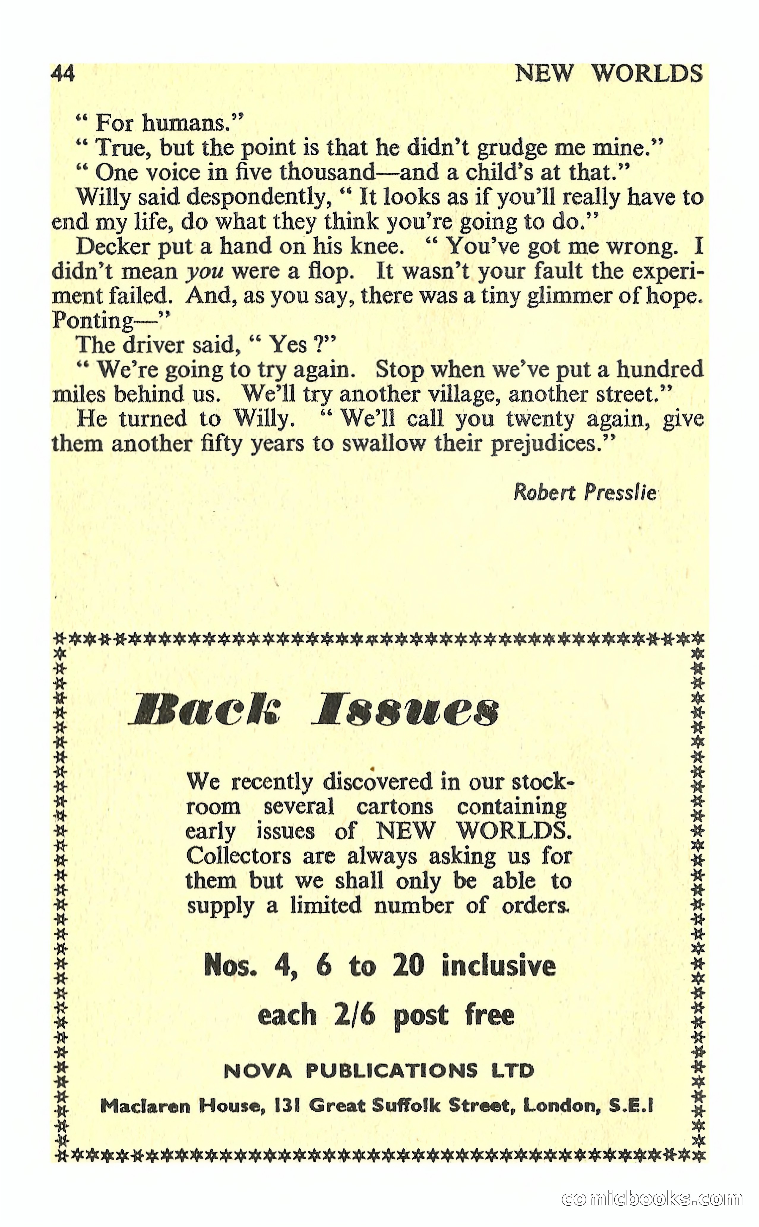 New Worlds Science Fiction No. 77 — page 46 of 132