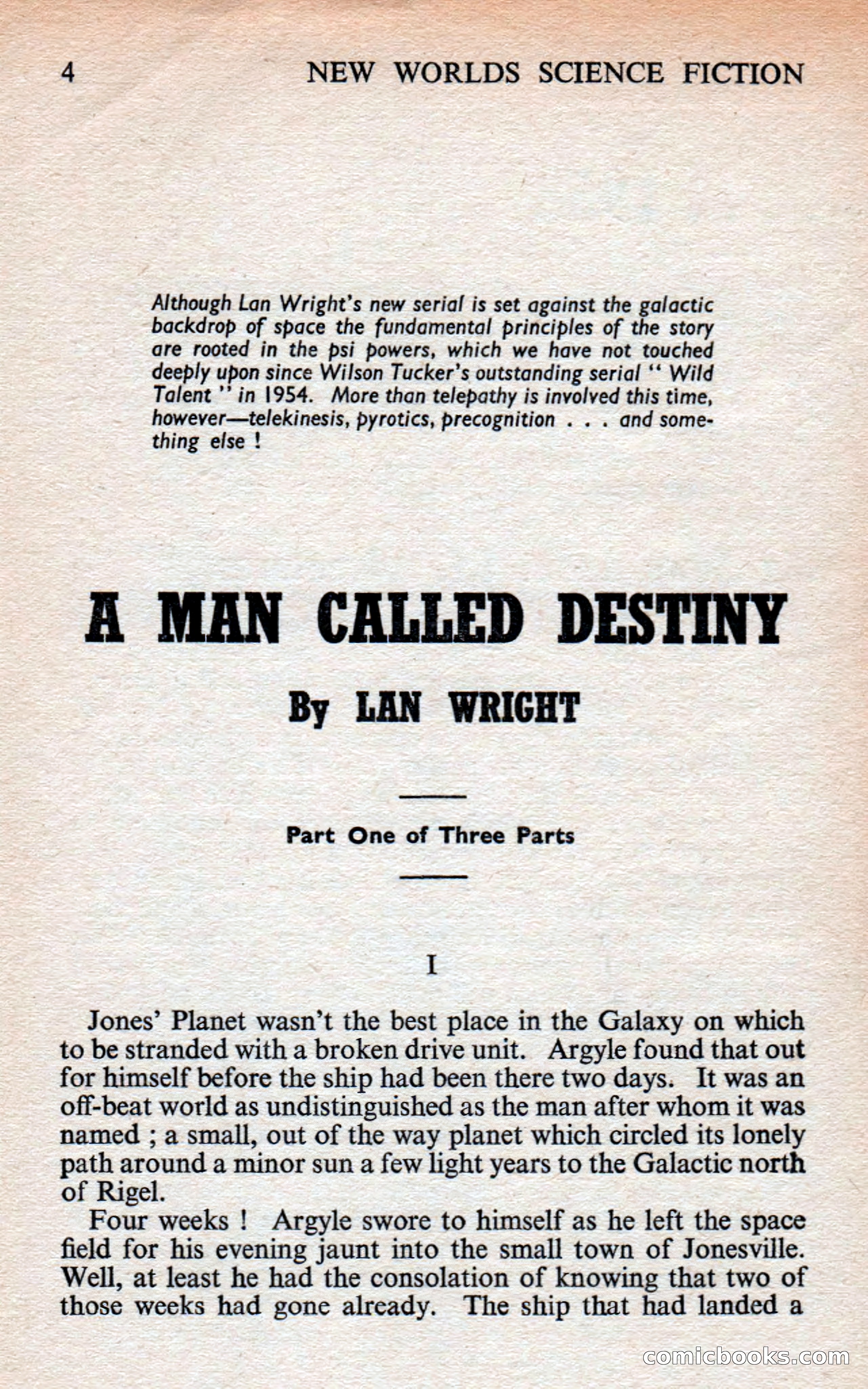 New Worlds Science Fiction #78, Volume 26 — page 6 of 134
