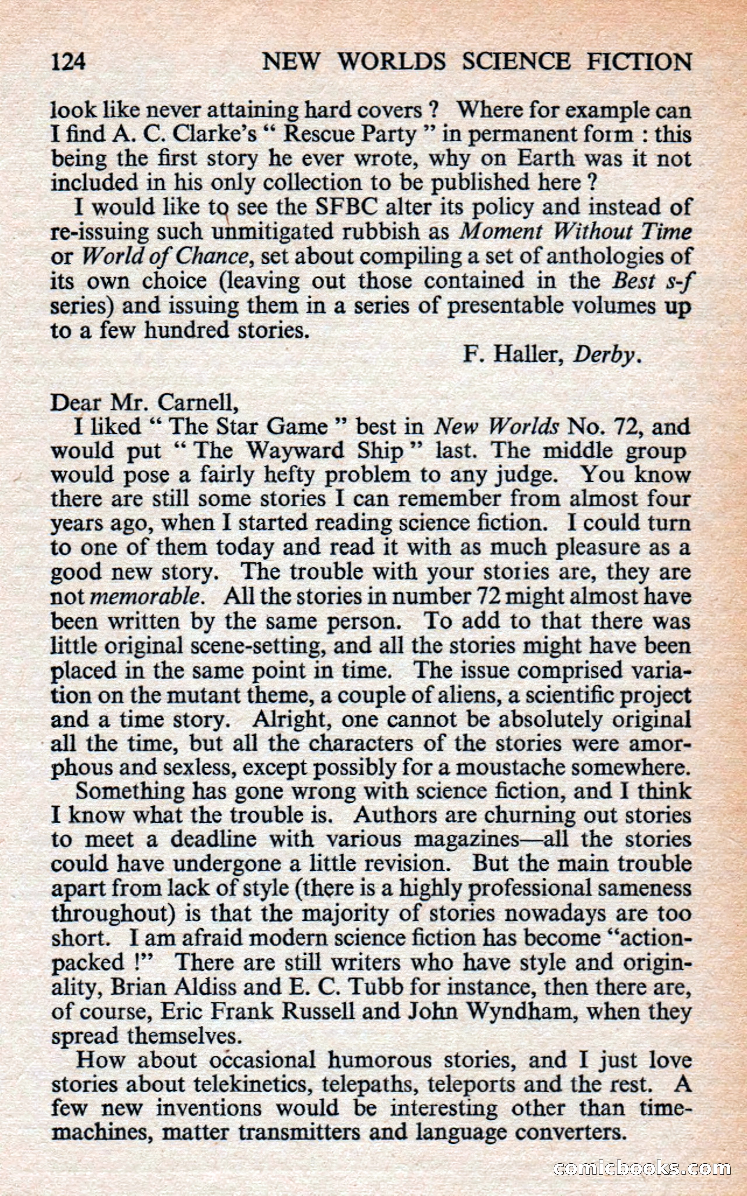 New Worlds Science Fiction #78, Volume 26 — page 126 of 134