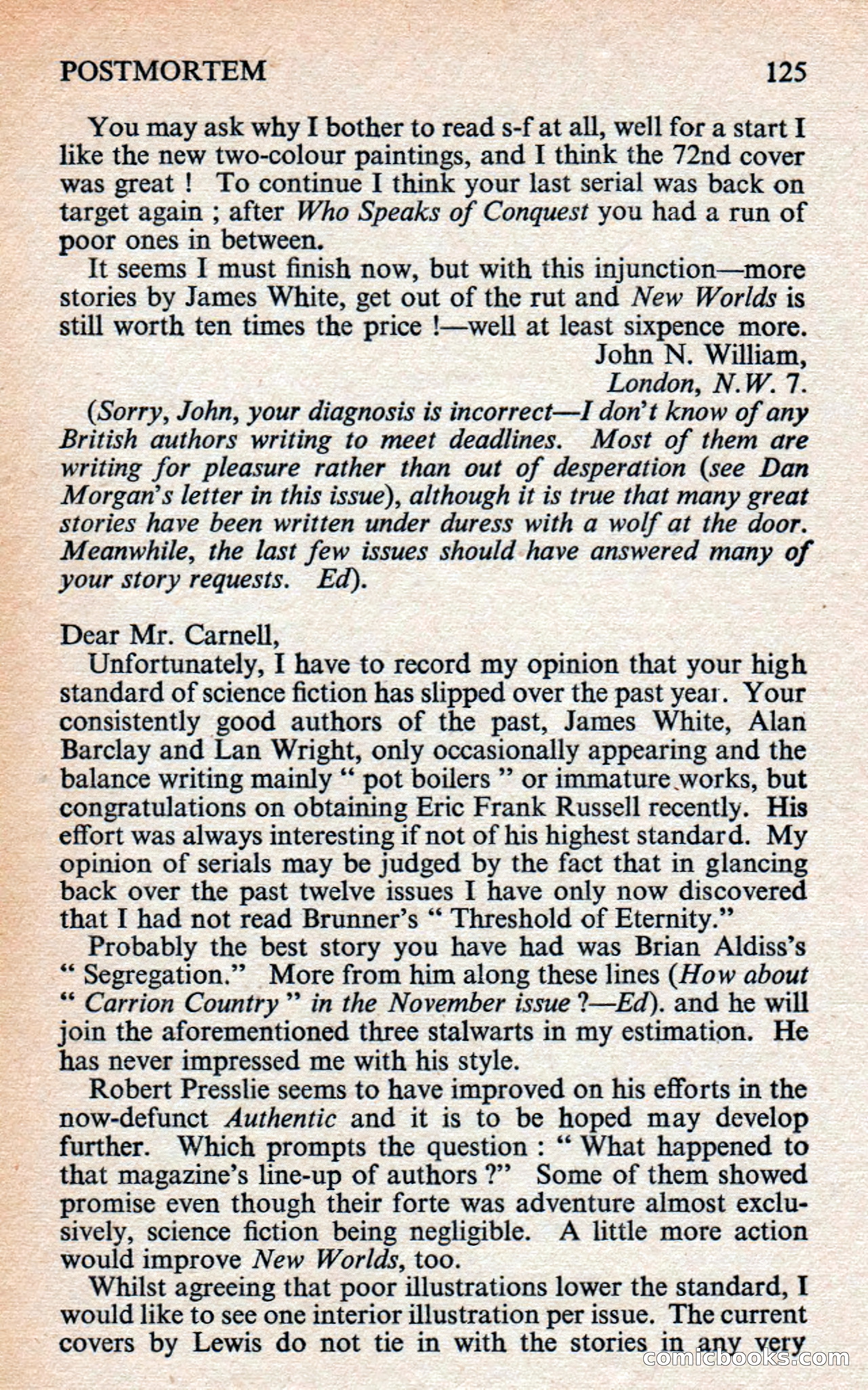 New Worlds Science Fiction #78, Volume 26 — page 127 of 134