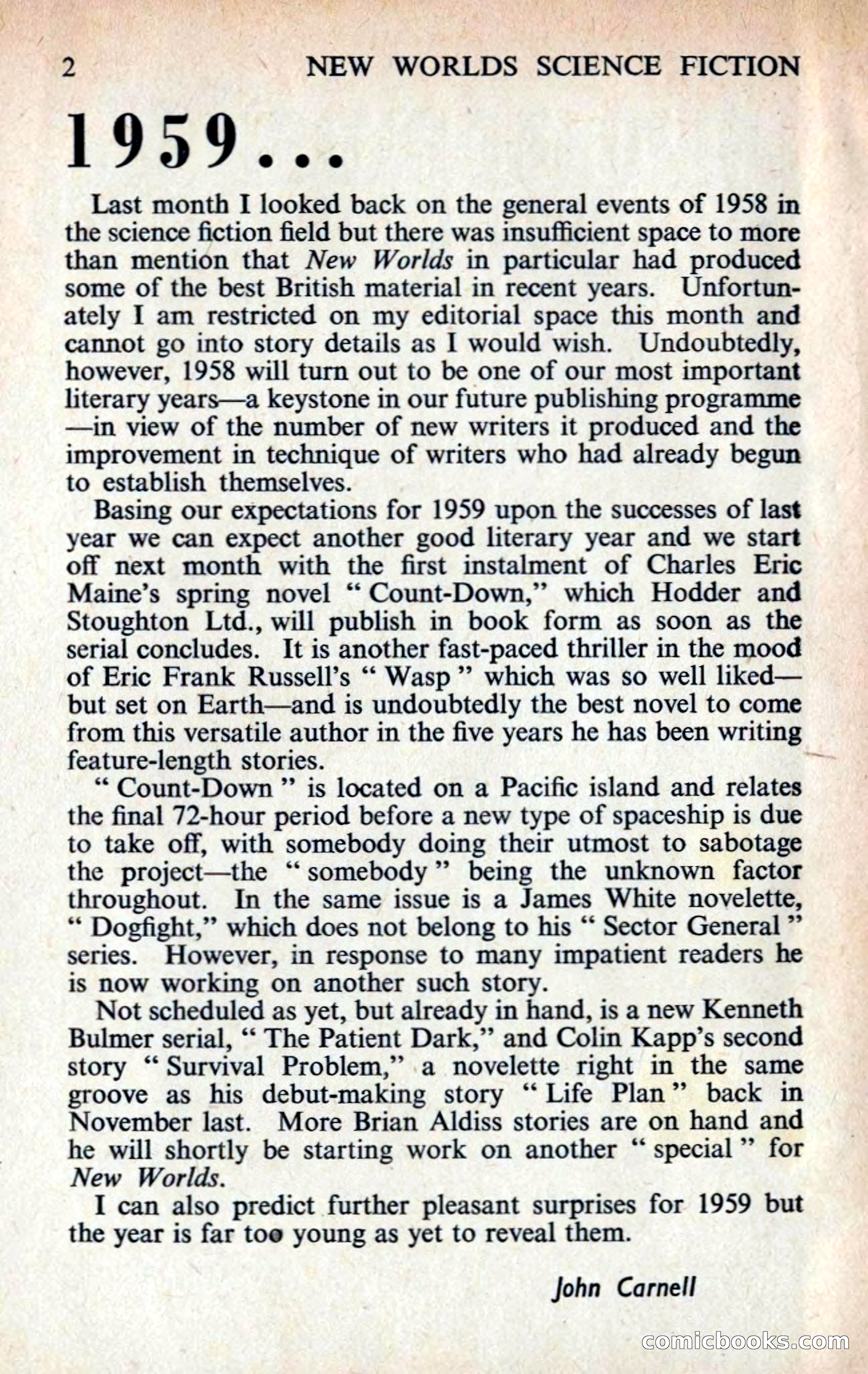 New Worlds Profile: Donald Malcolm — page 4 of 132