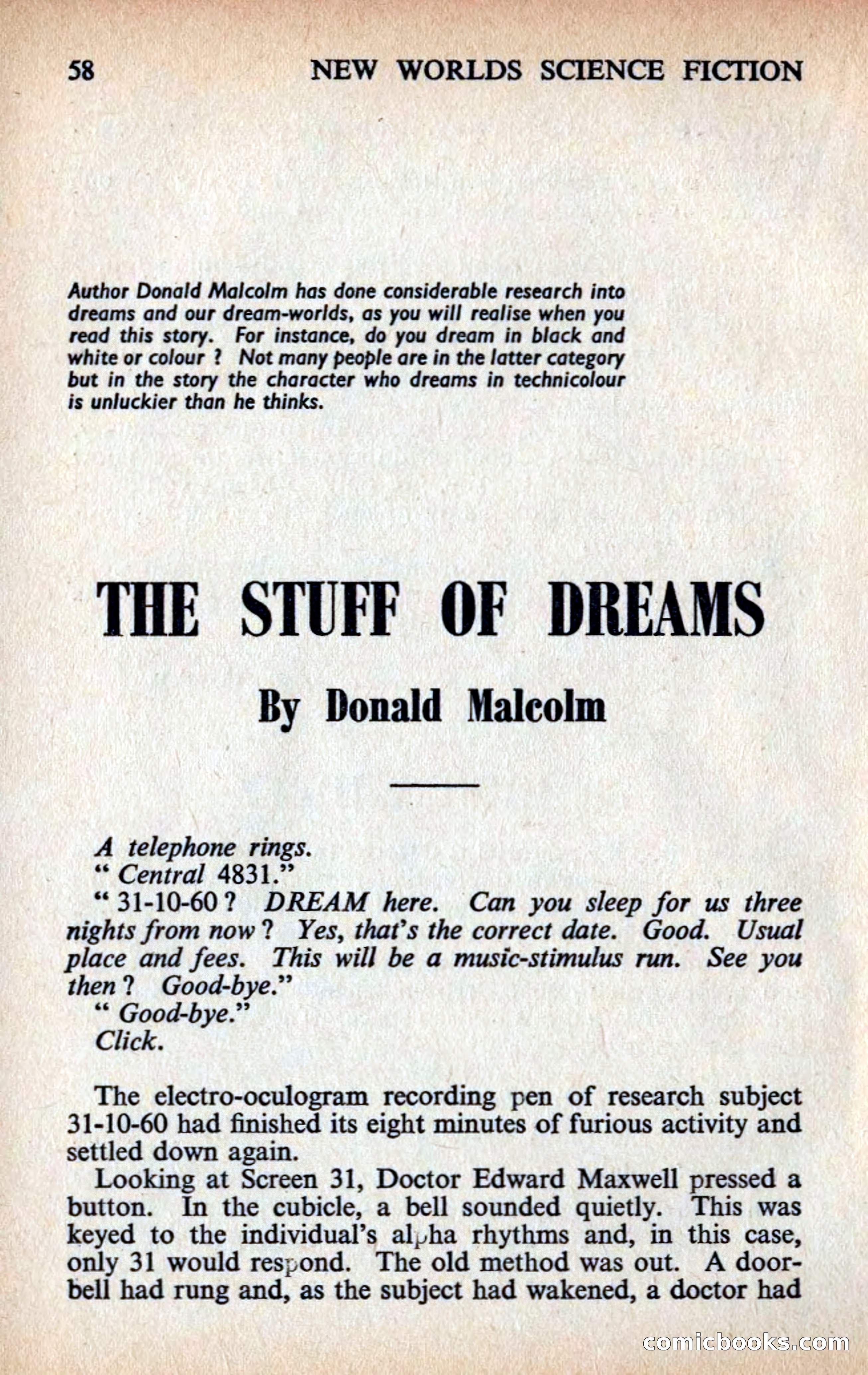 New Worlds Profile: Donald Malcolm — page 60 of 132