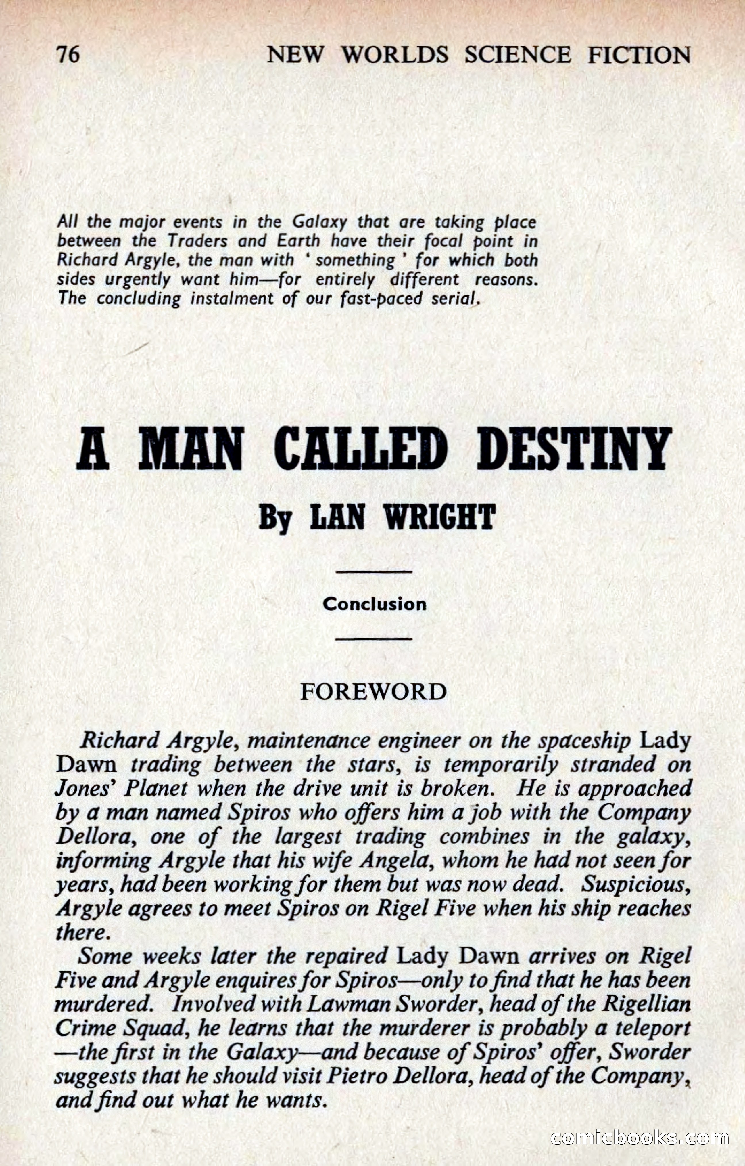 New Worlds Profile: Donald Malcolm — page 78 of 132