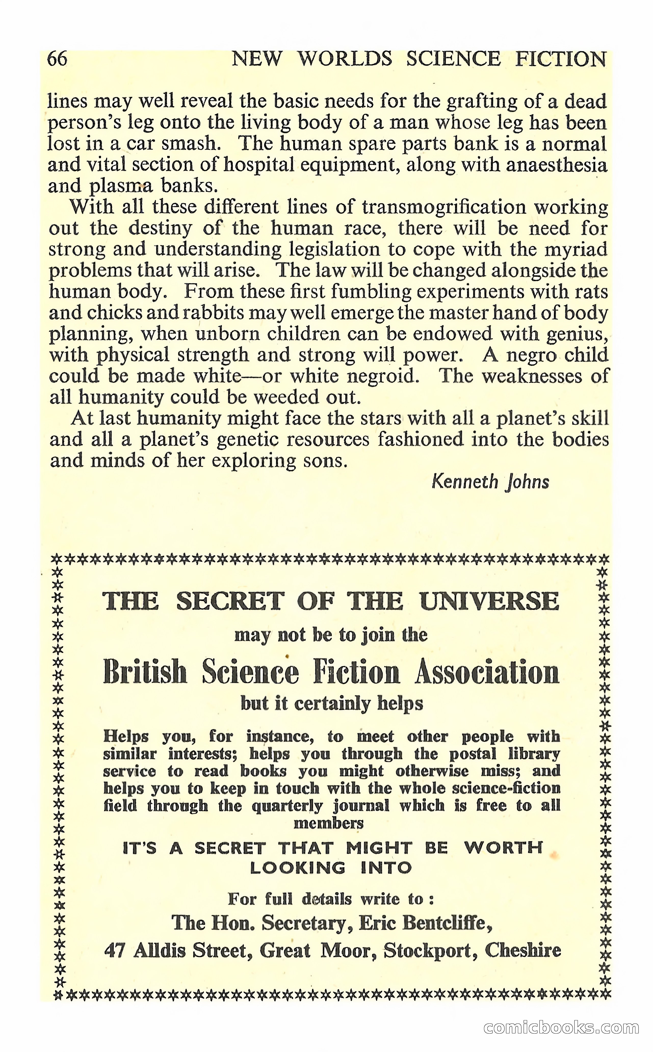 New Worlds Science Fiction #83 — page 68 of 132