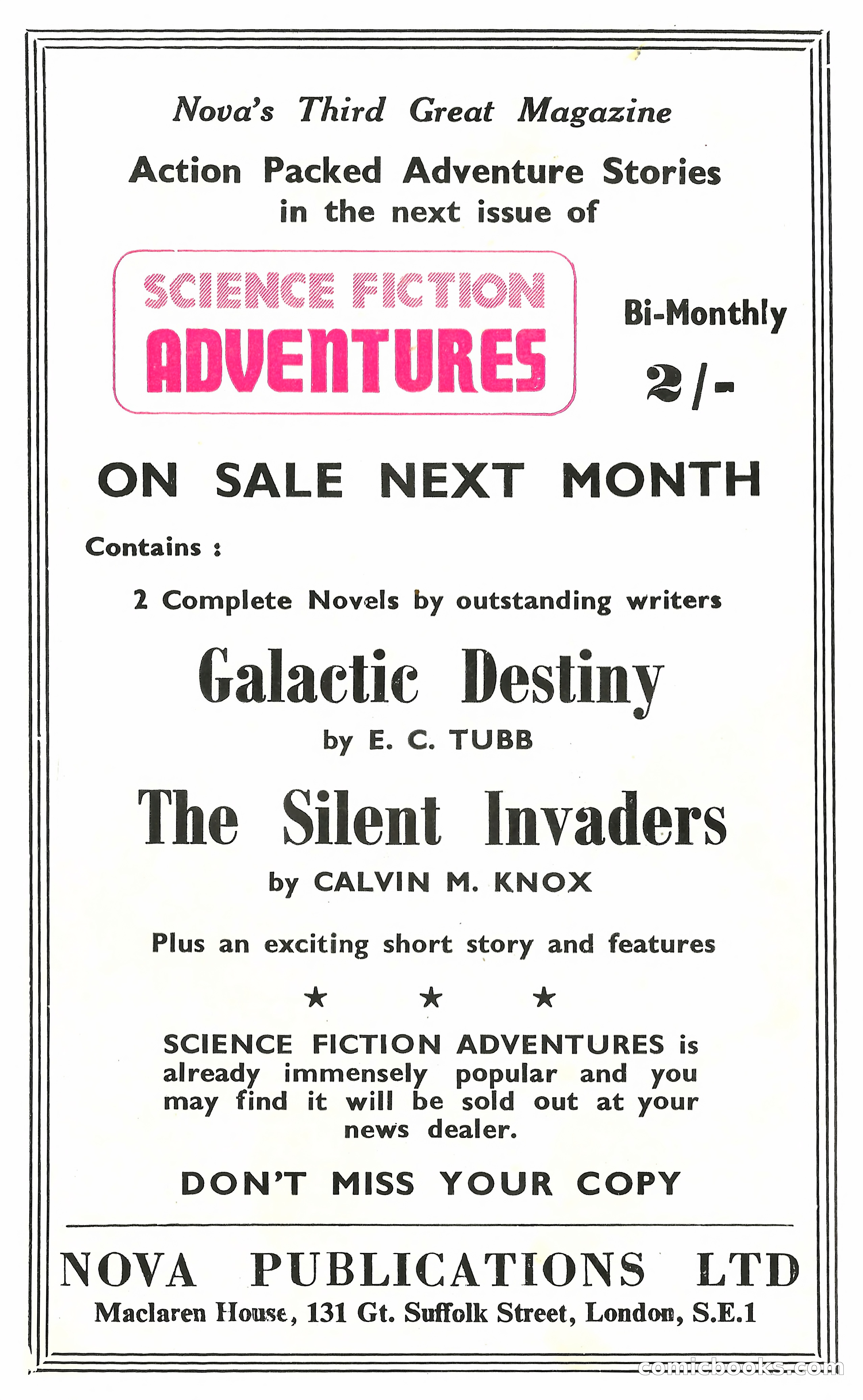New Worlds Science Fiction No. 86 — page 115 of 116
