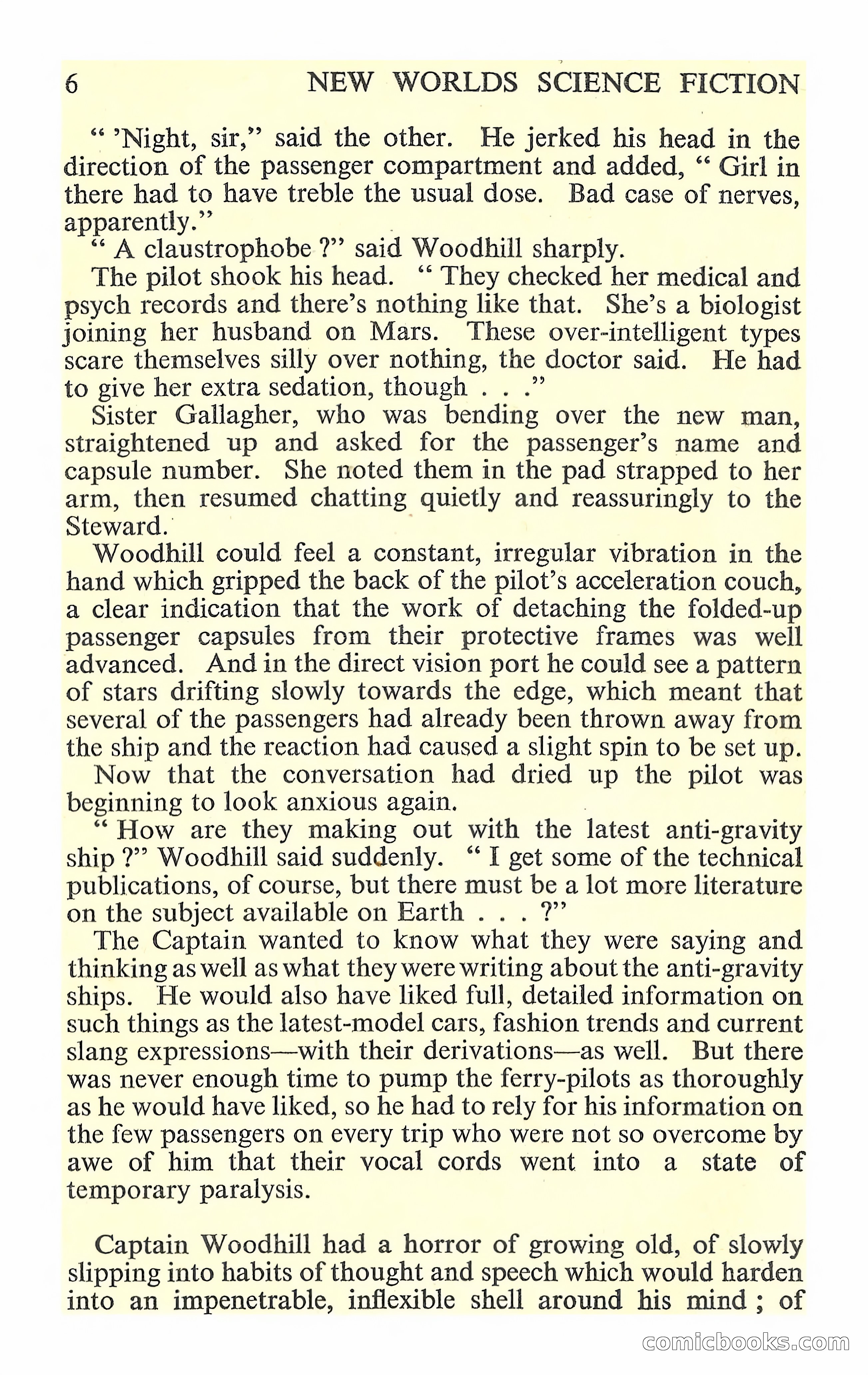 New Worlds Science Fiction #88 — page 8 of 132