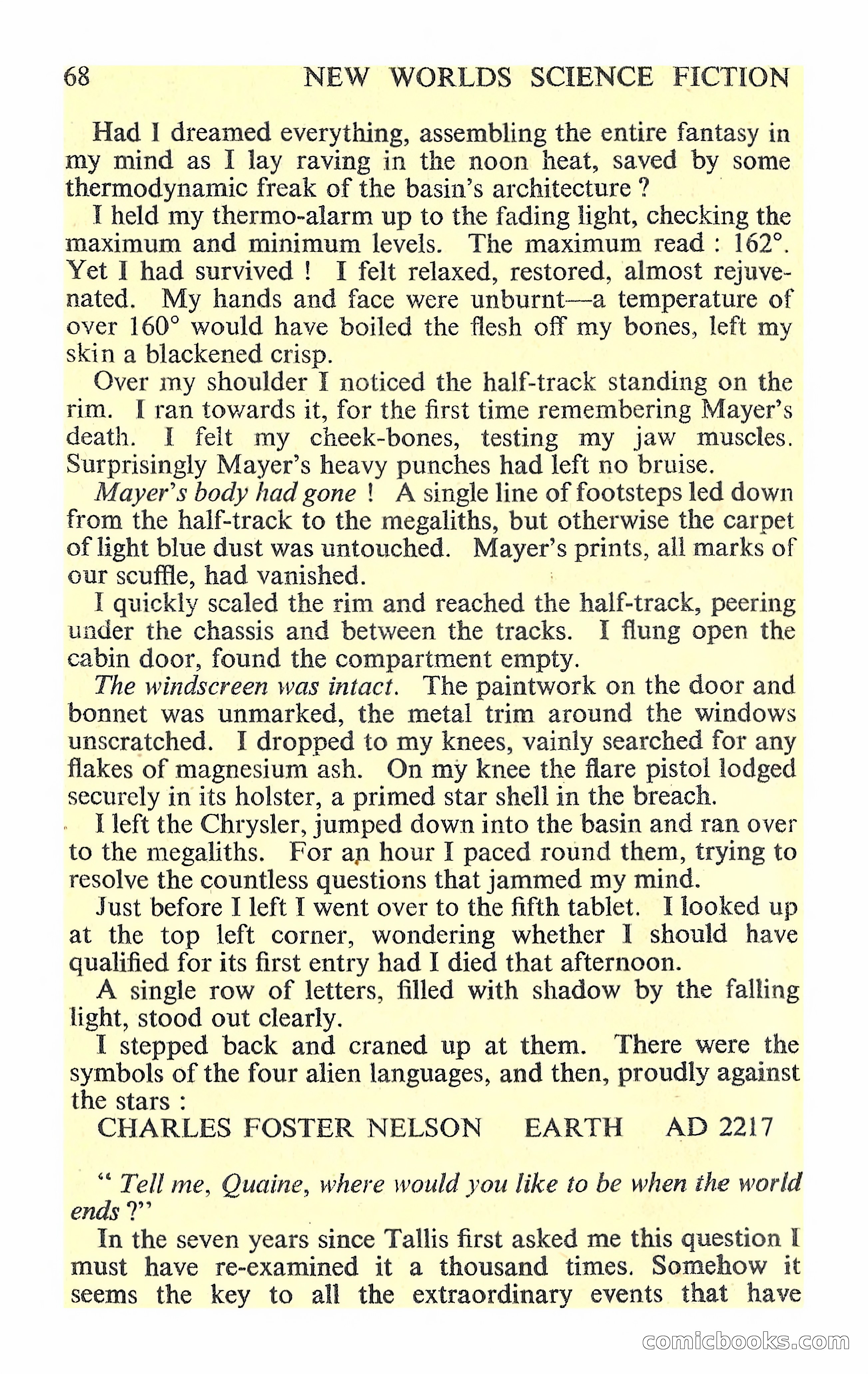 New Worlds Science Fiction #88 — page 70 of 132