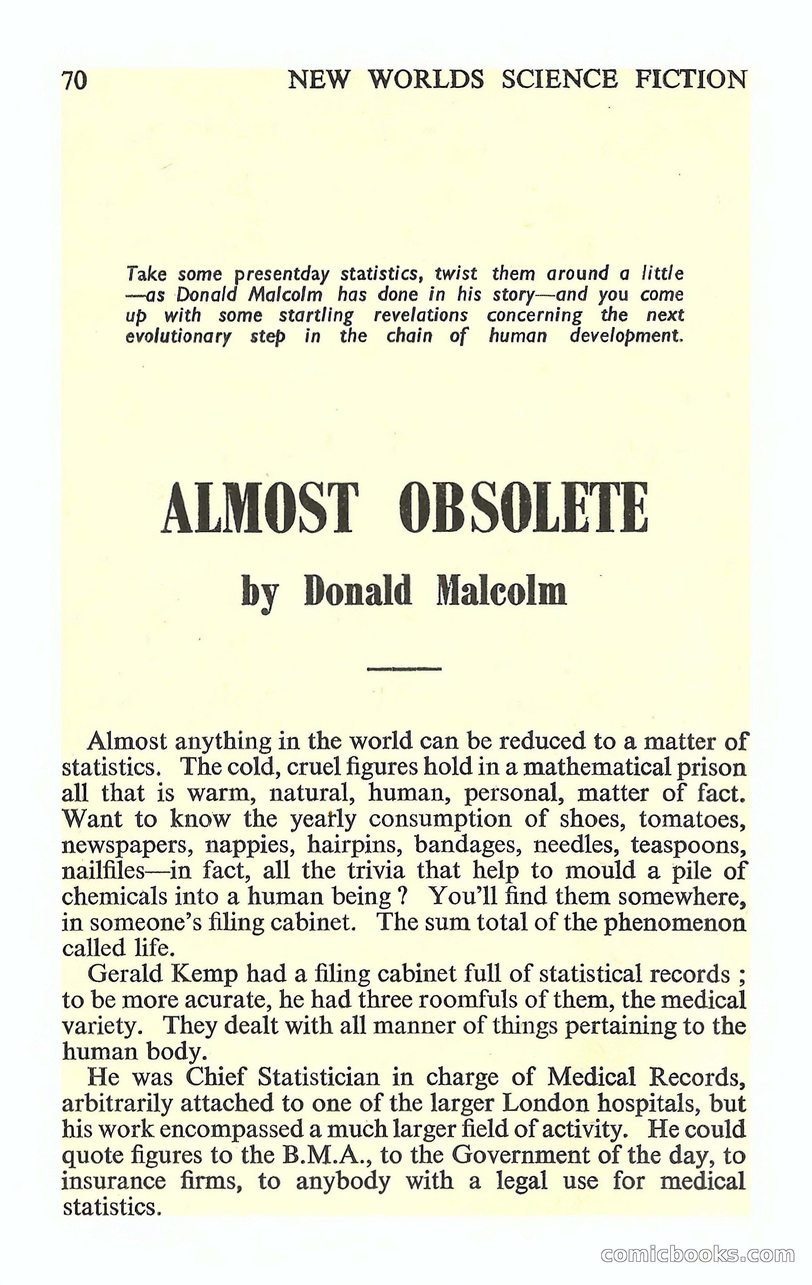 New Worlds Science Fiction #88 — page 72 of 132