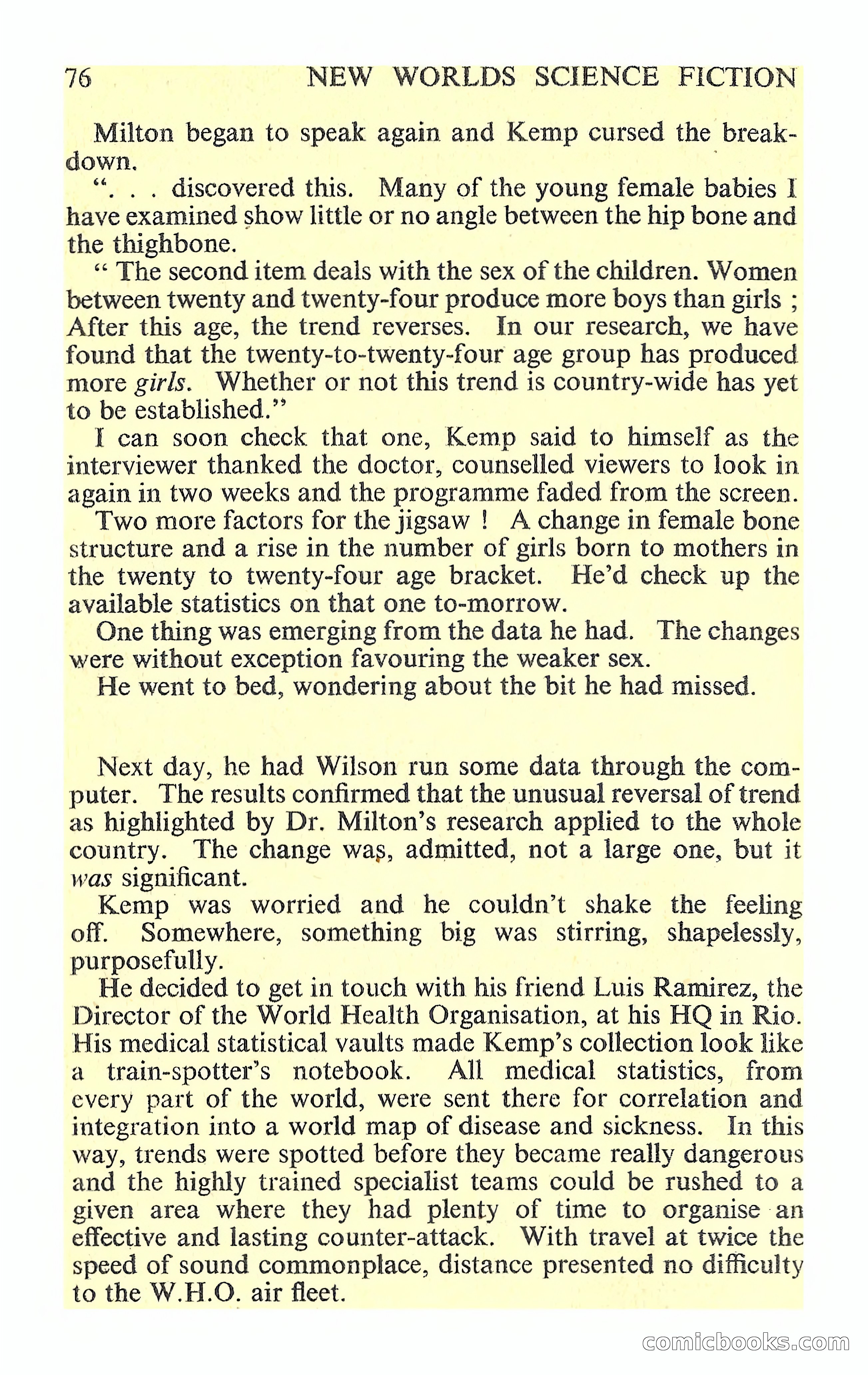 New Worlds Science Fiction #88 — page 78 of 132