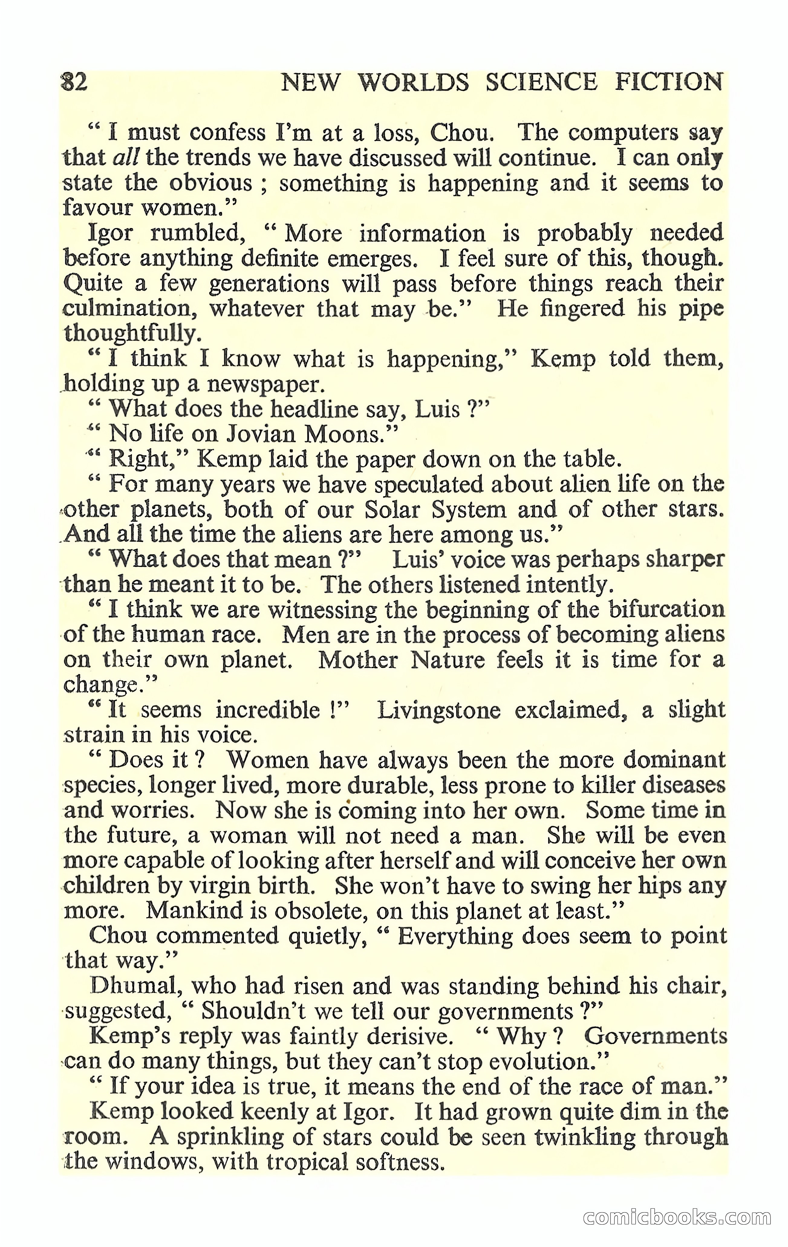 New Worlds Science Fiction #88 — page 84 of 132