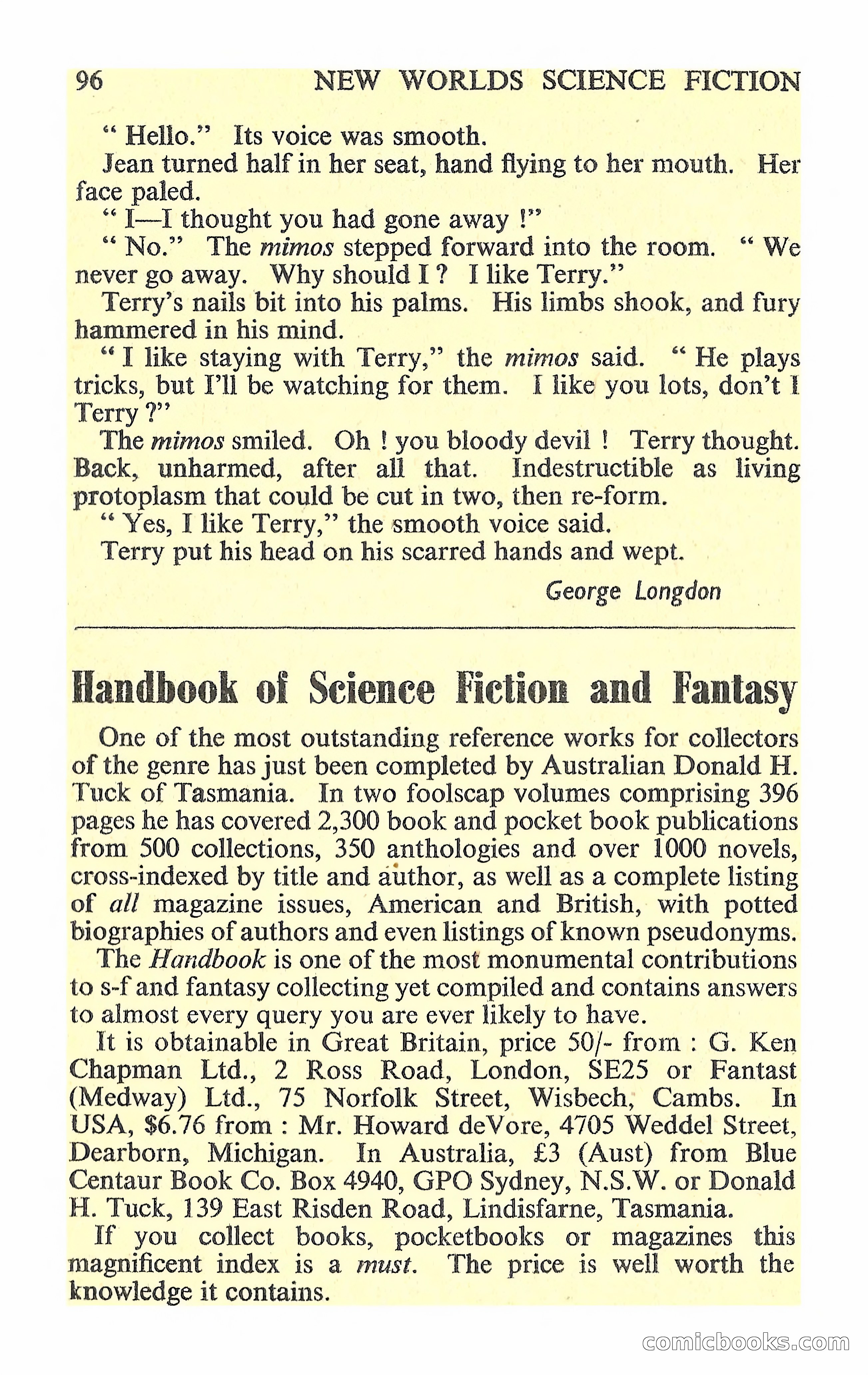 New Worlds Science Fiction #88 — page 98 of 132