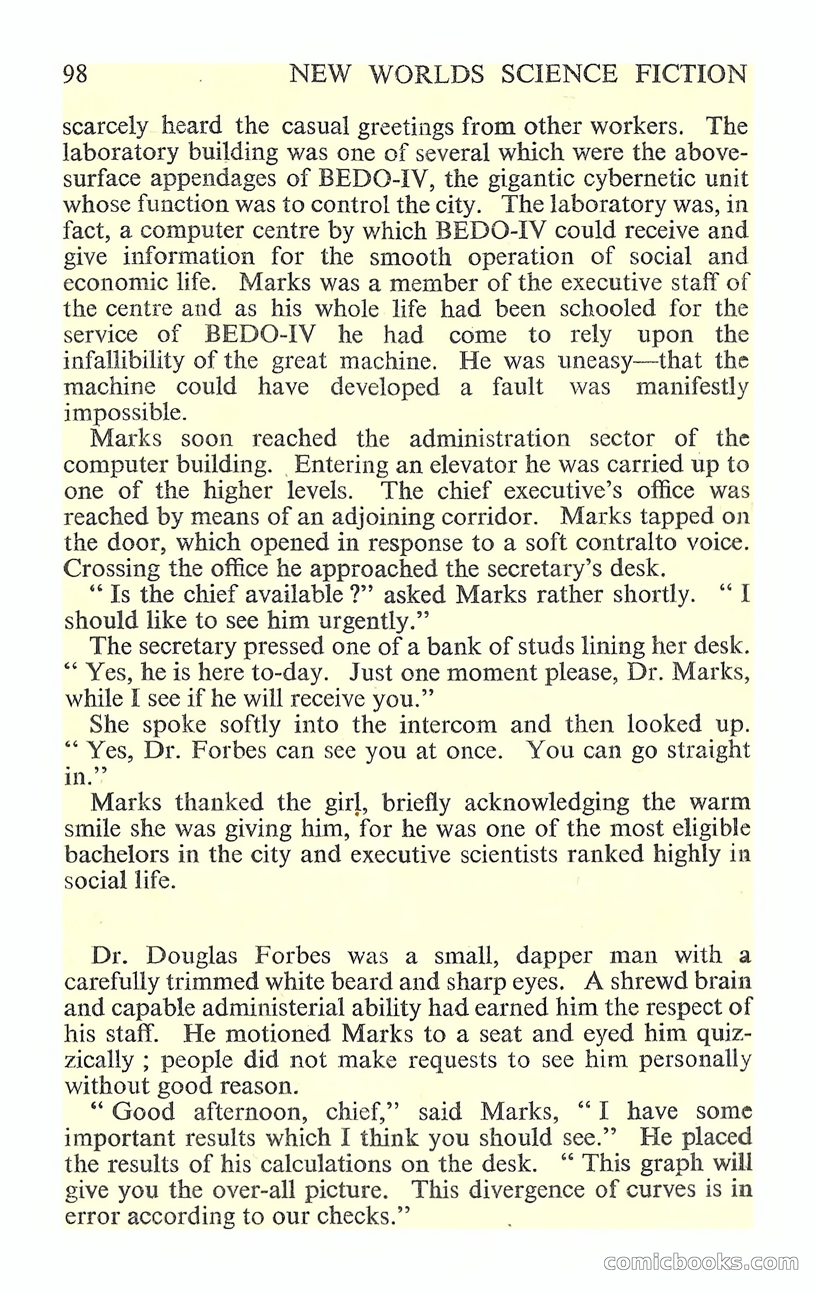 New Worlds Science Fiction #88 — page 100 of 132