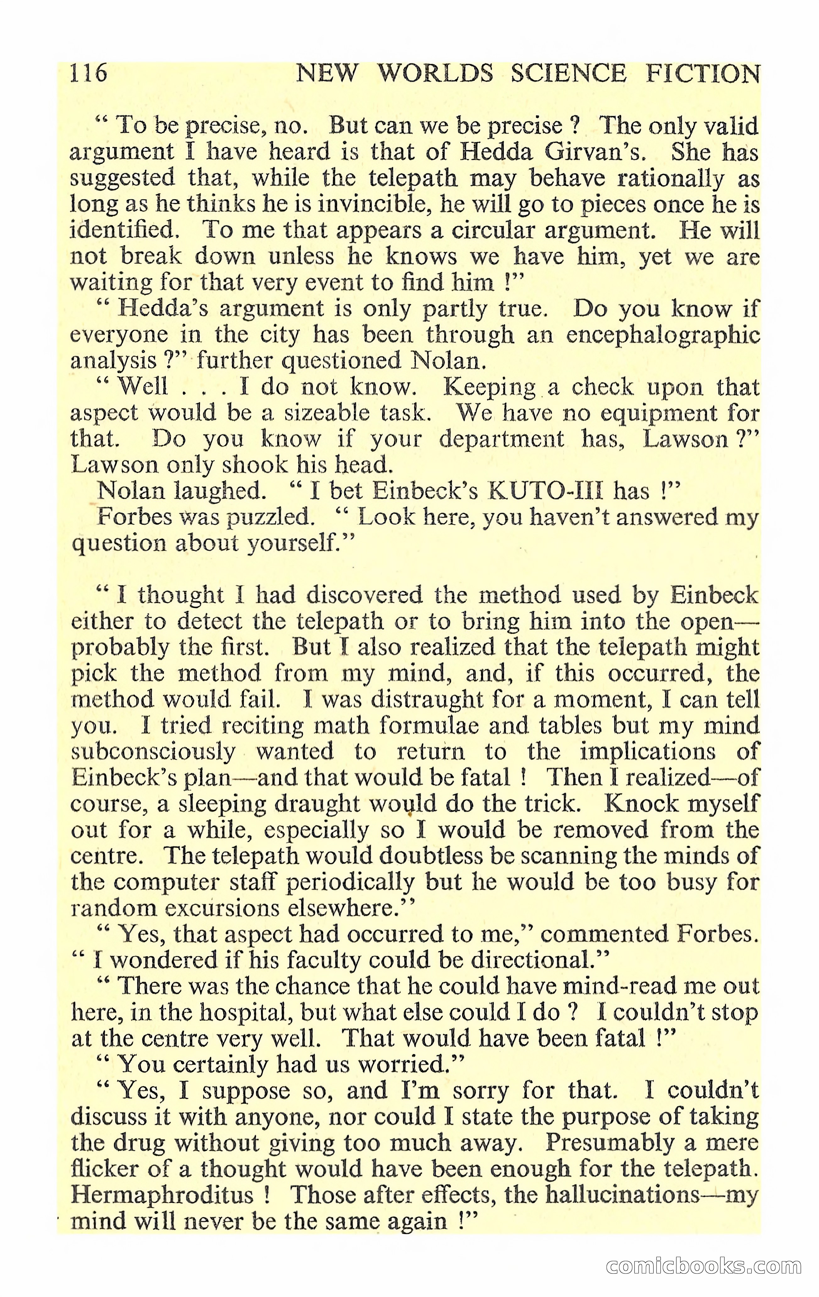 New Worlds Science Fiction #88 — page 118 of 132