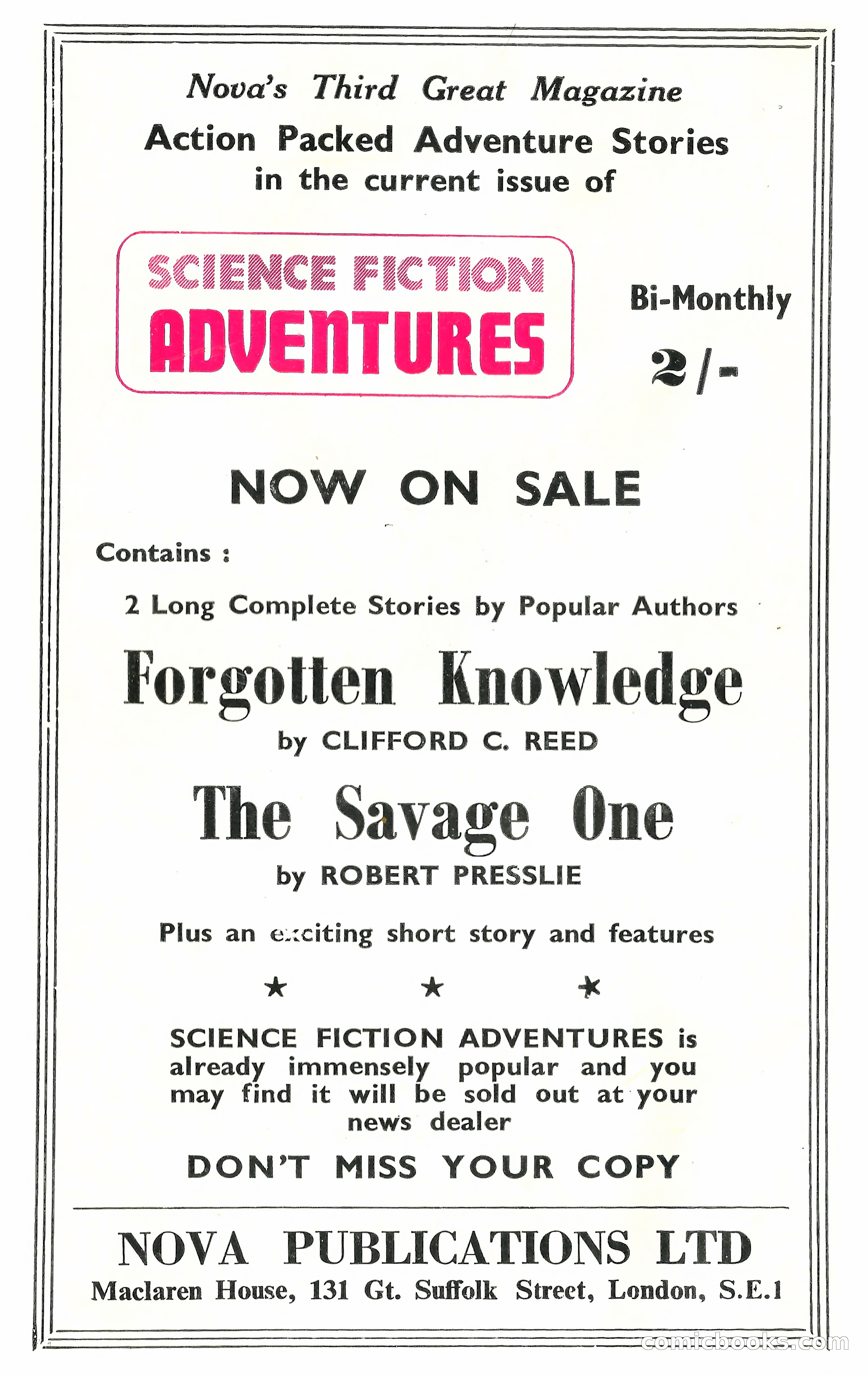 New Worlds Science Fiction #88 — page 132 of 132