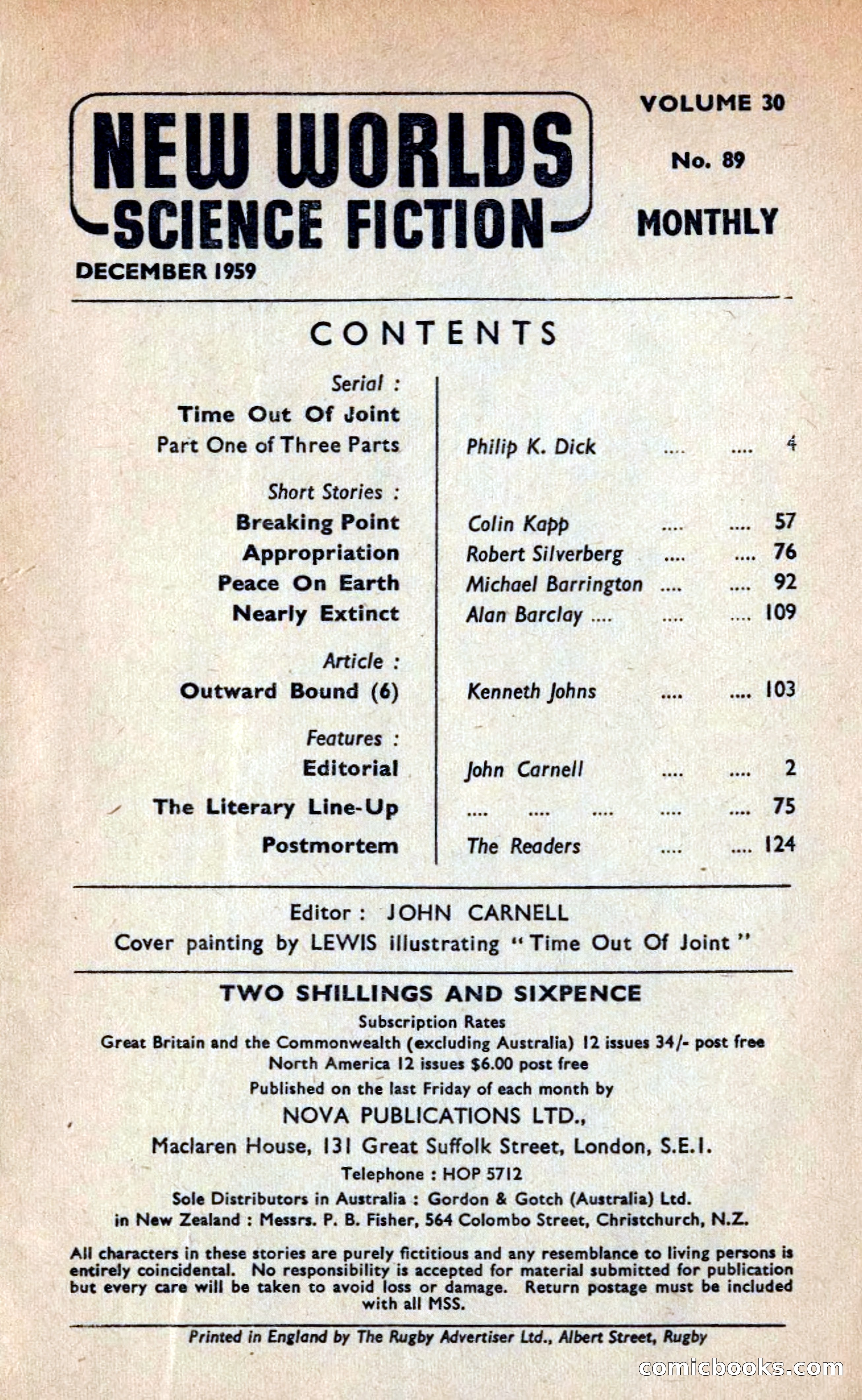 New Worlds Magazine Profile: Philip K. Dick — page 3 of 132