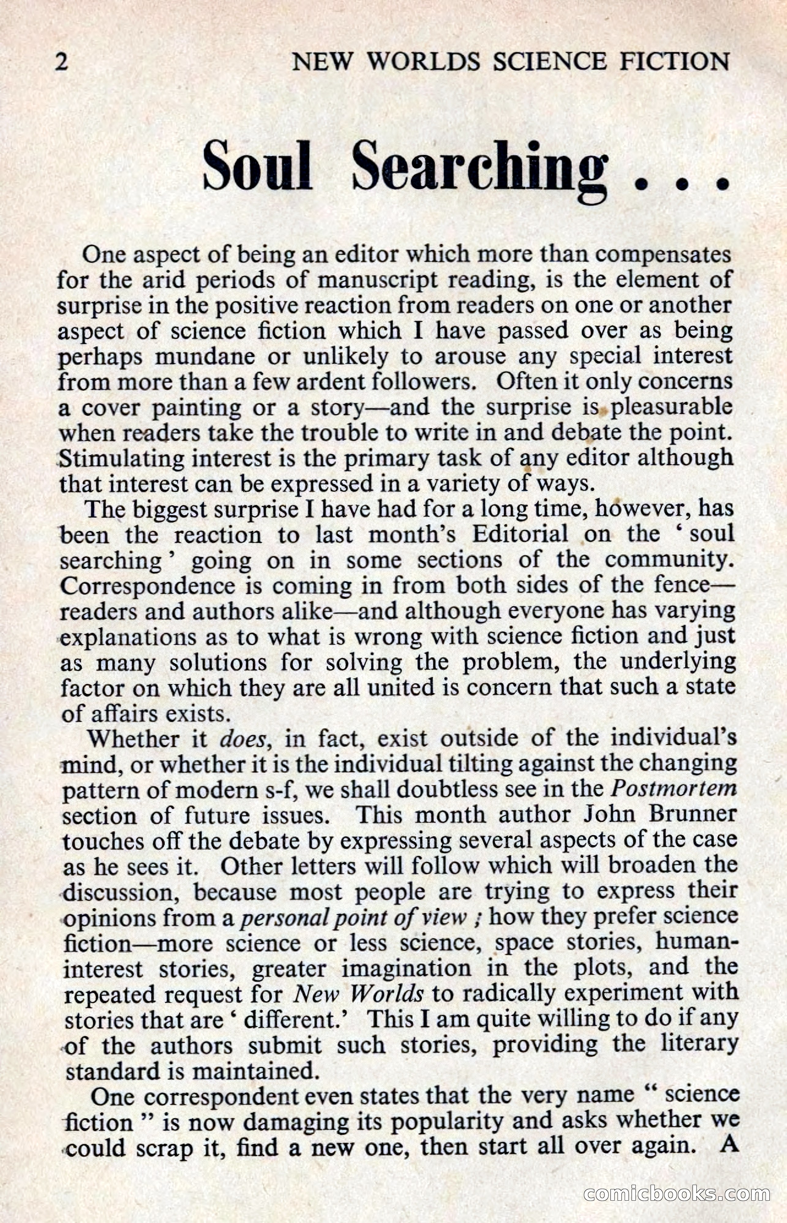New Worlds Profile: John Brunner — page 4 of 132