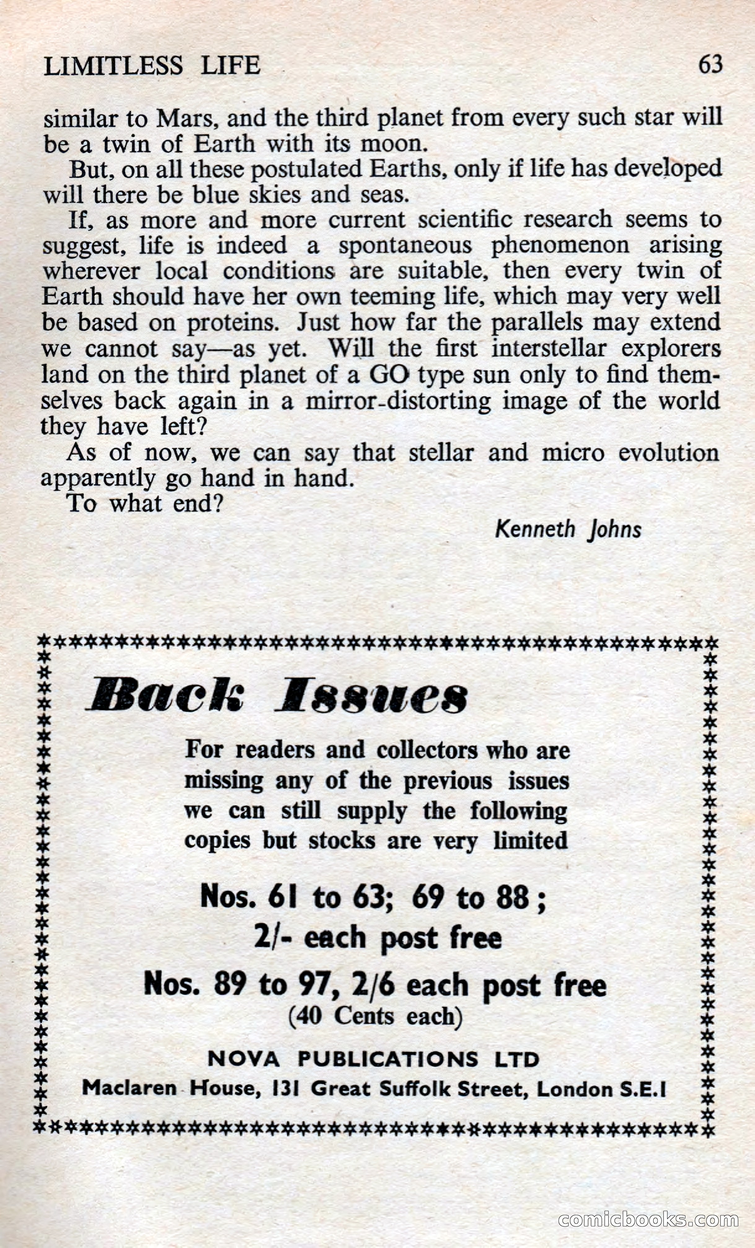 New Worlds Science Fiction #98 — page 65 of 133