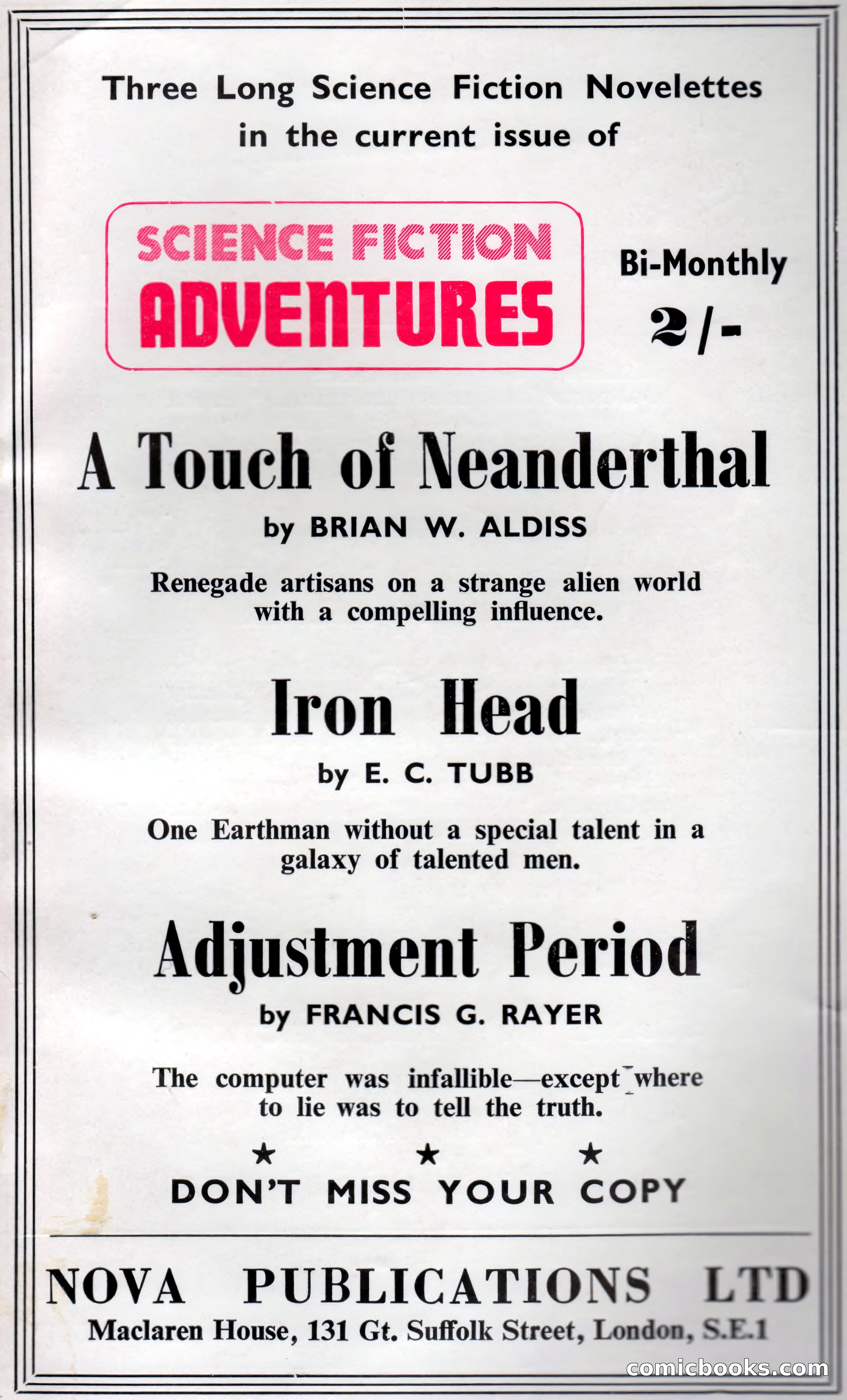 New Worlds Science Fiction #98 — page 131 of 133