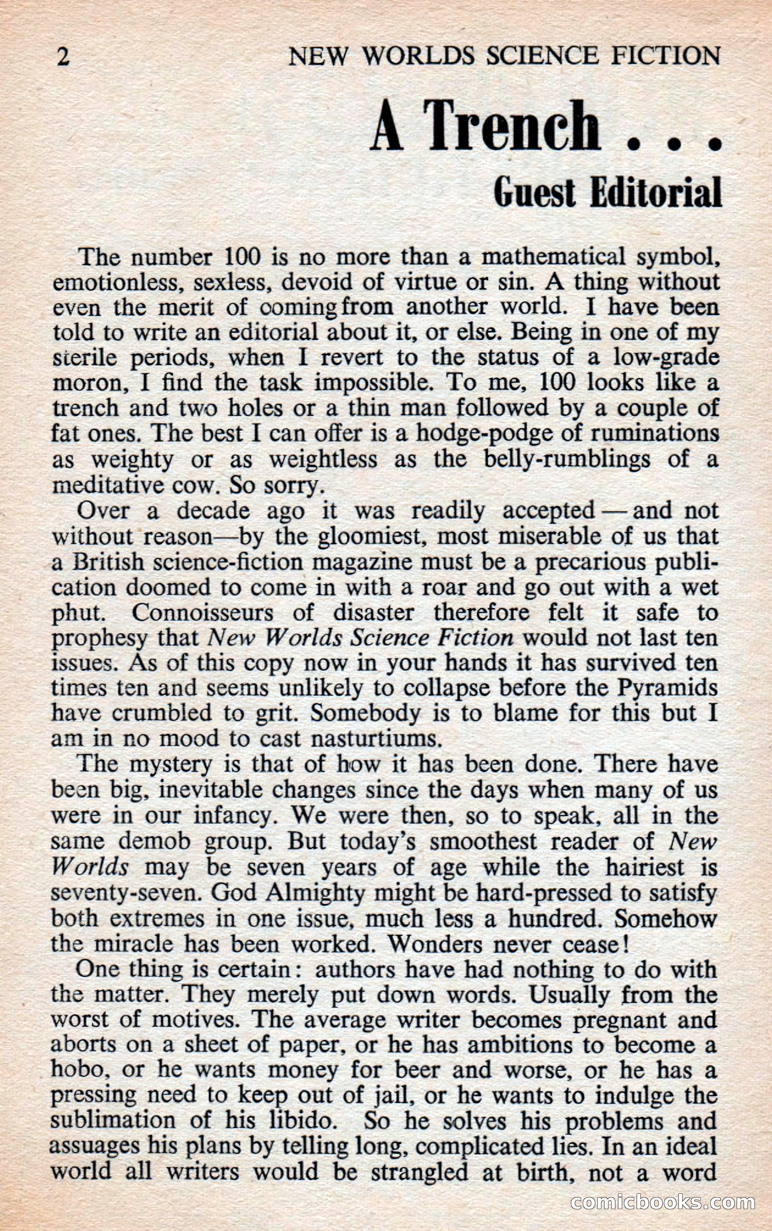 New Worlds Science Fiction #100, Volume 34 — page 4 of 133