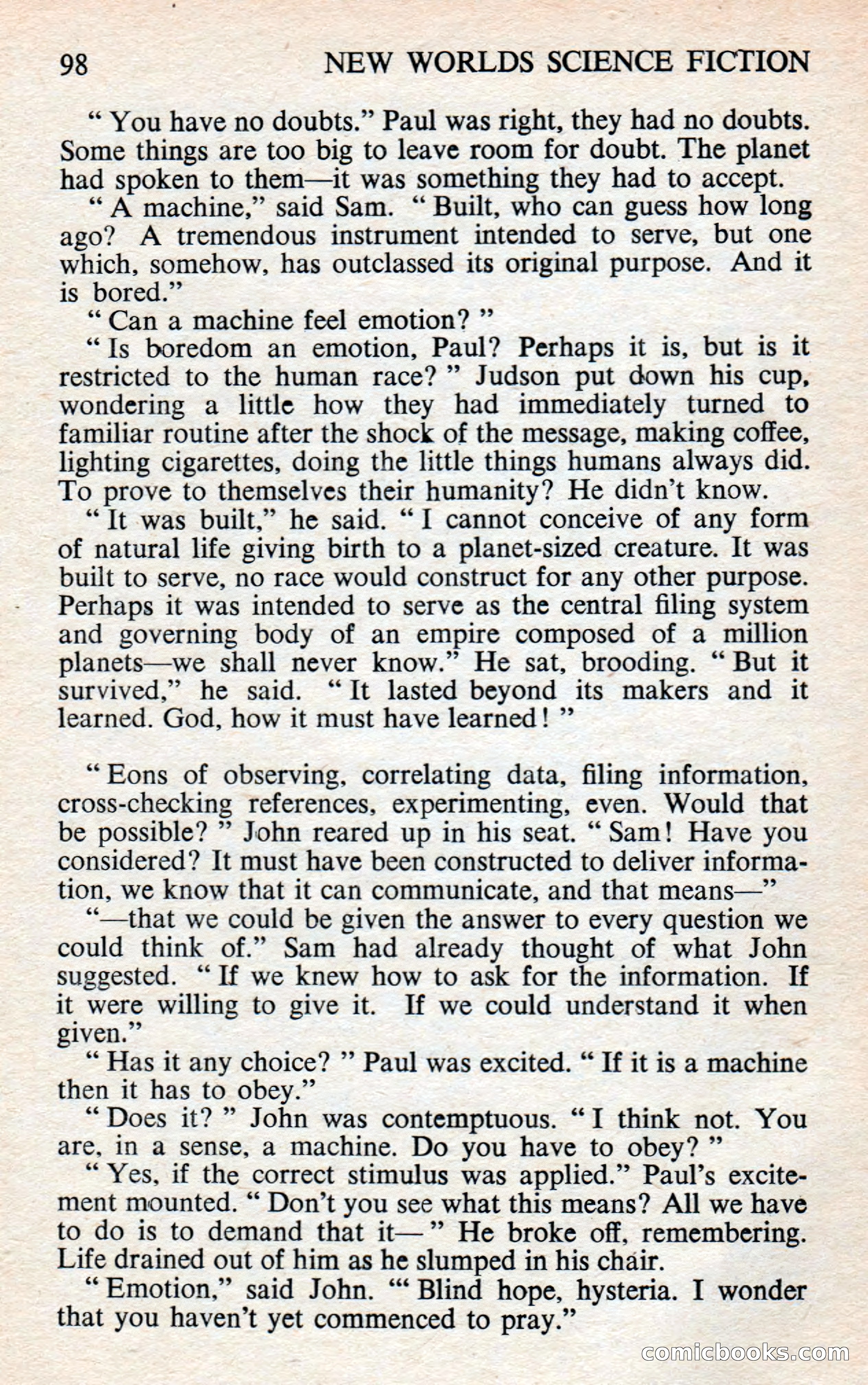 New Worlds Science Fiction #100, Volume 34 — page 100 of 133