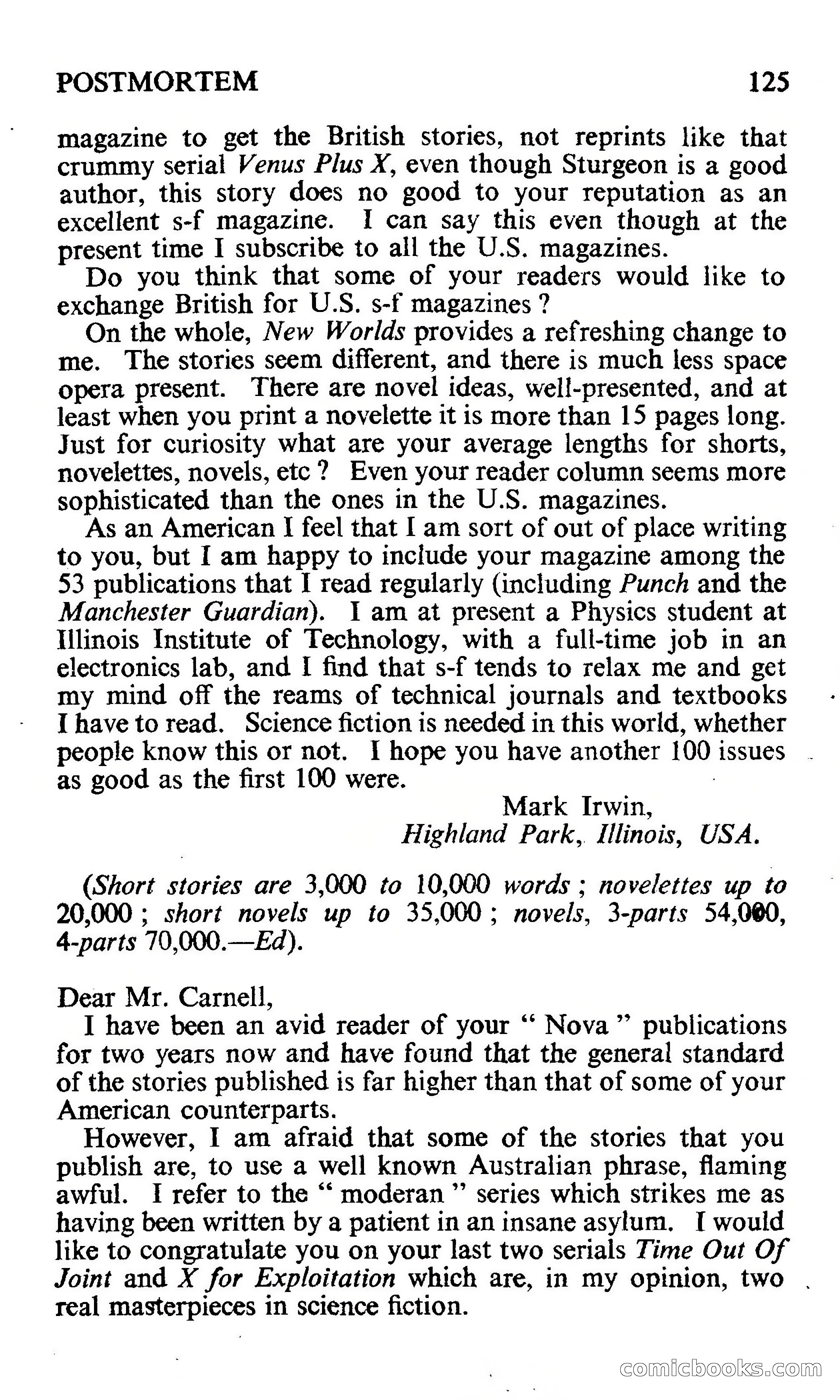 New Worlds Science Fiction #106, Volume 36 — page 127 of 133