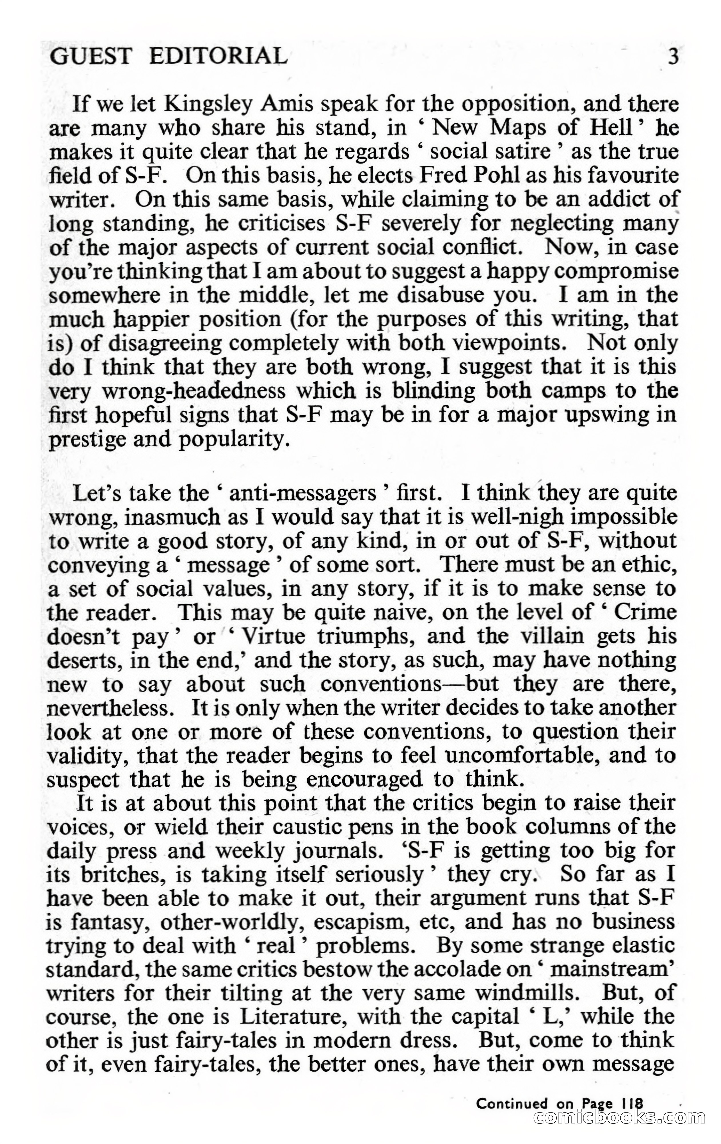 New Worlds #112, Vol. 38 (November 1961) — page 5 of 132