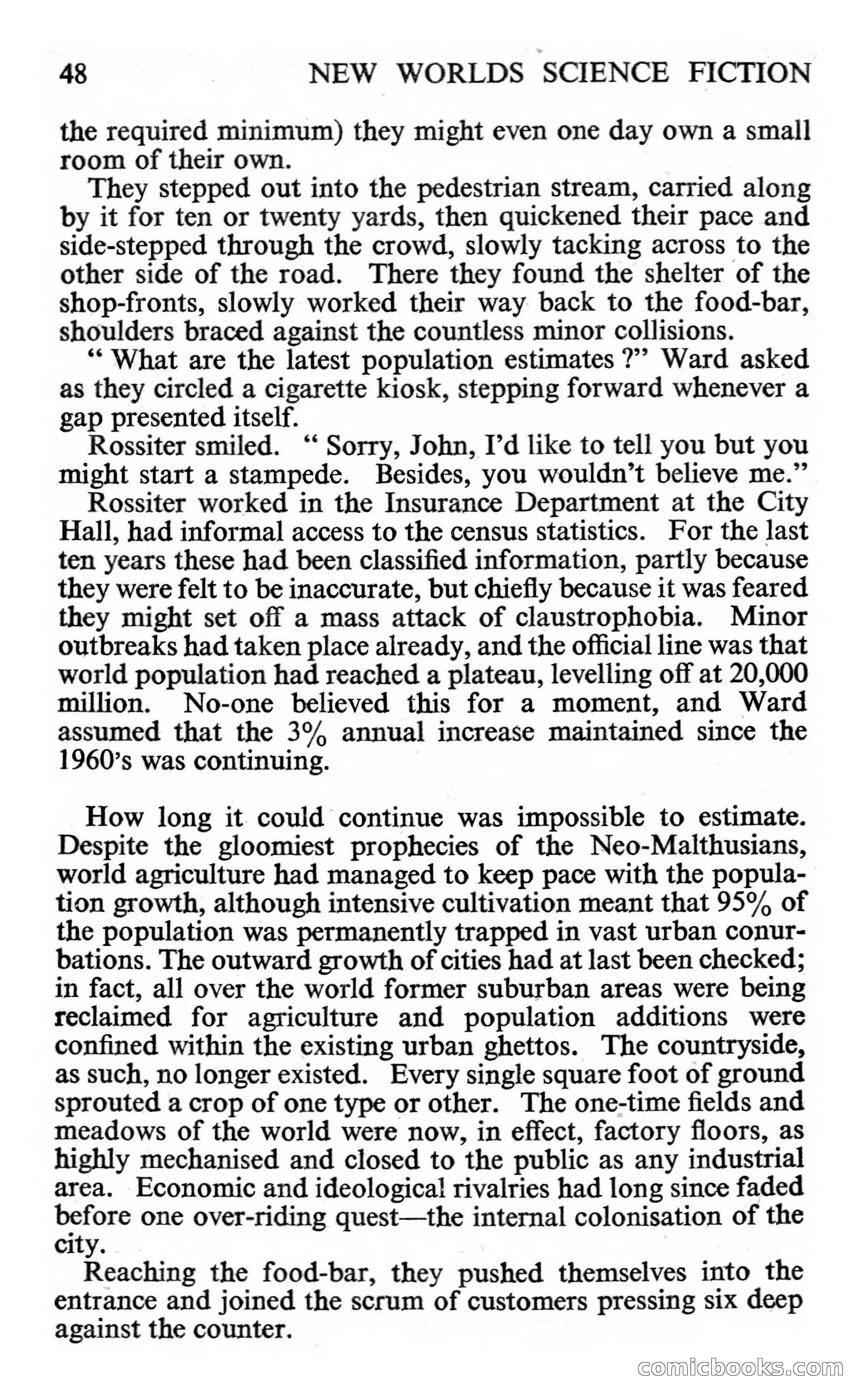 New Worlds #112, Vol. 38 (November 1961) — page 50 of 132