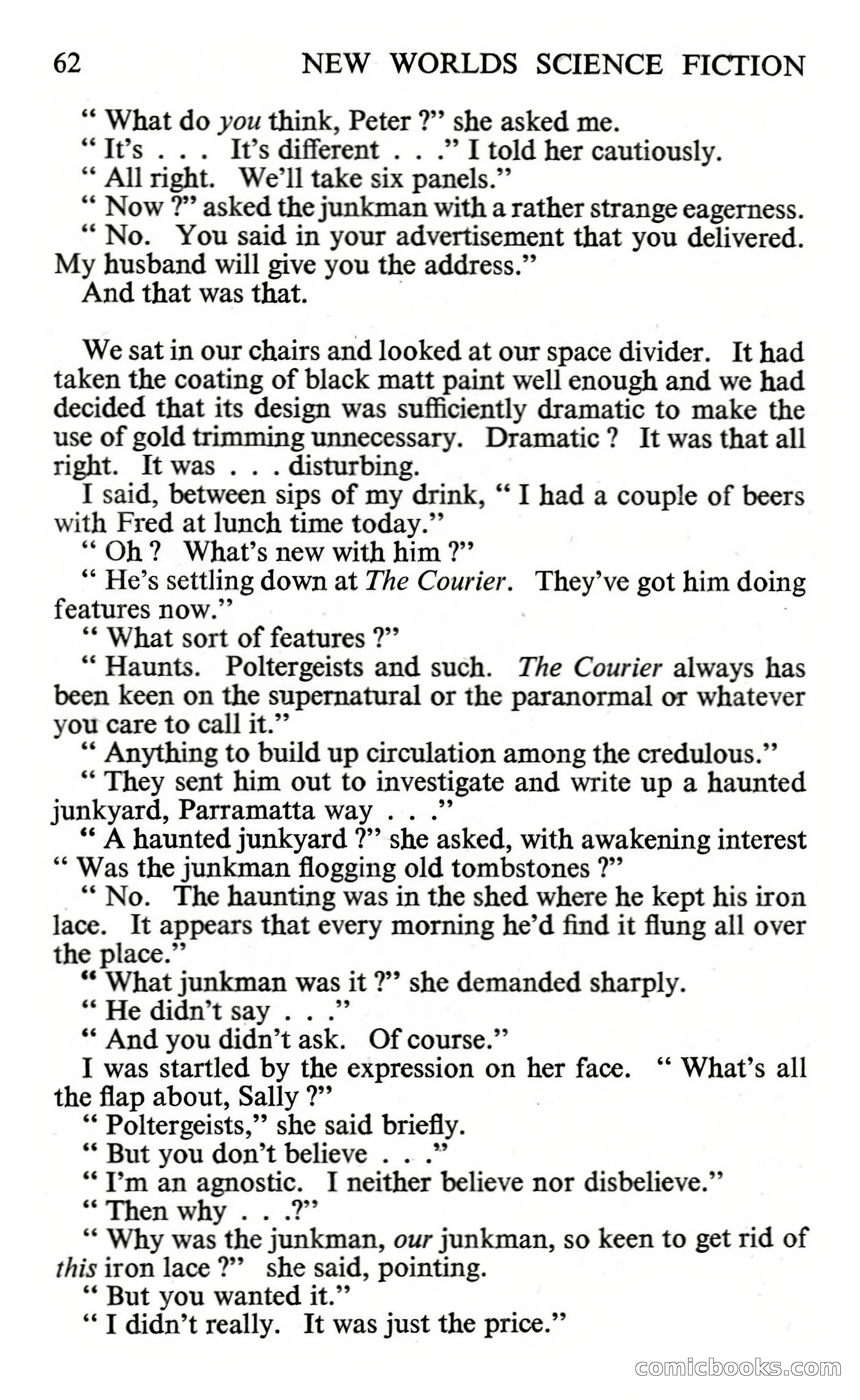 New Worlds #112, Vol. 38 (November 1961) — page 64 of 132