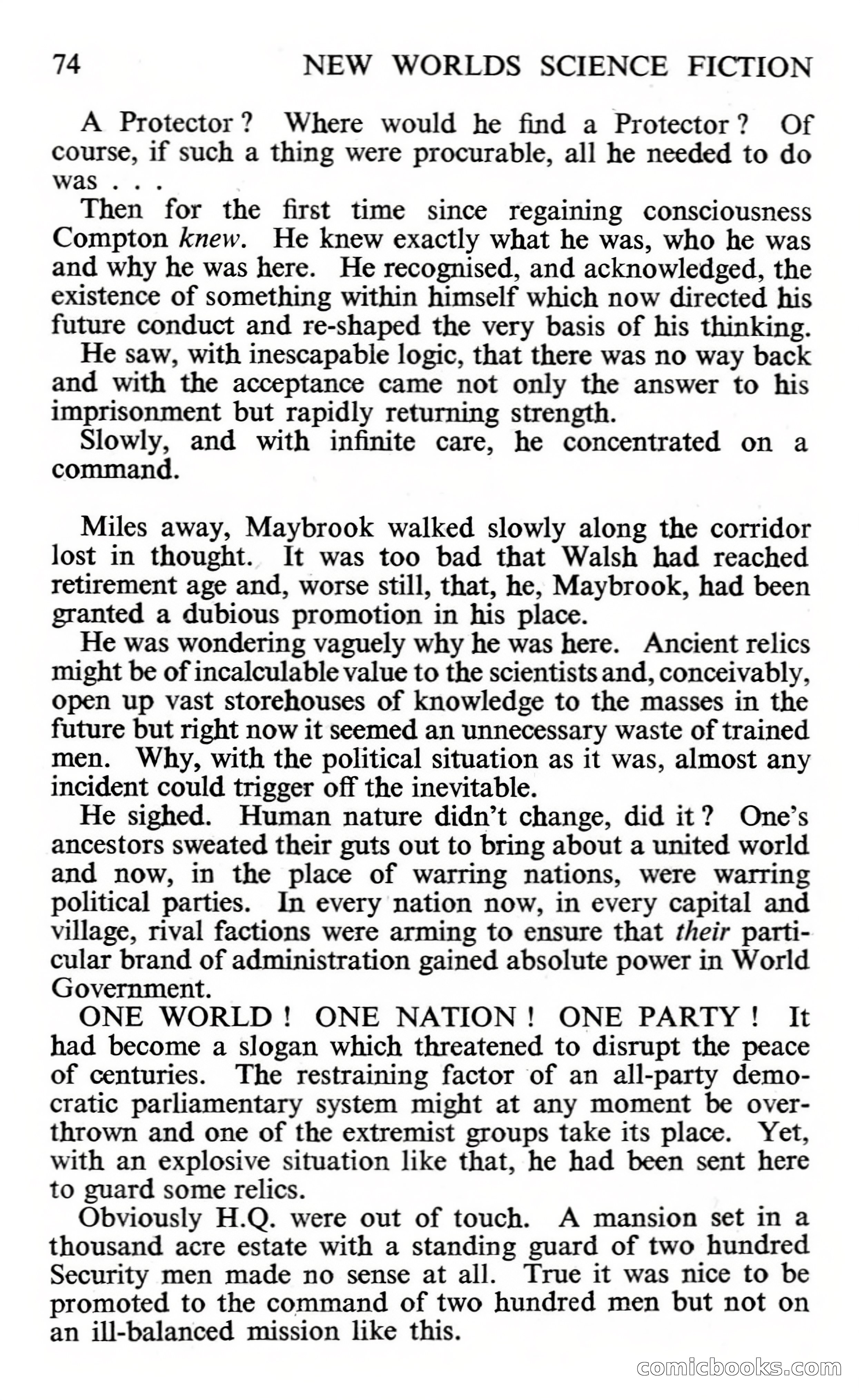 New Worlds #112, Vol. 38 (November 1961) — page 76 of 132