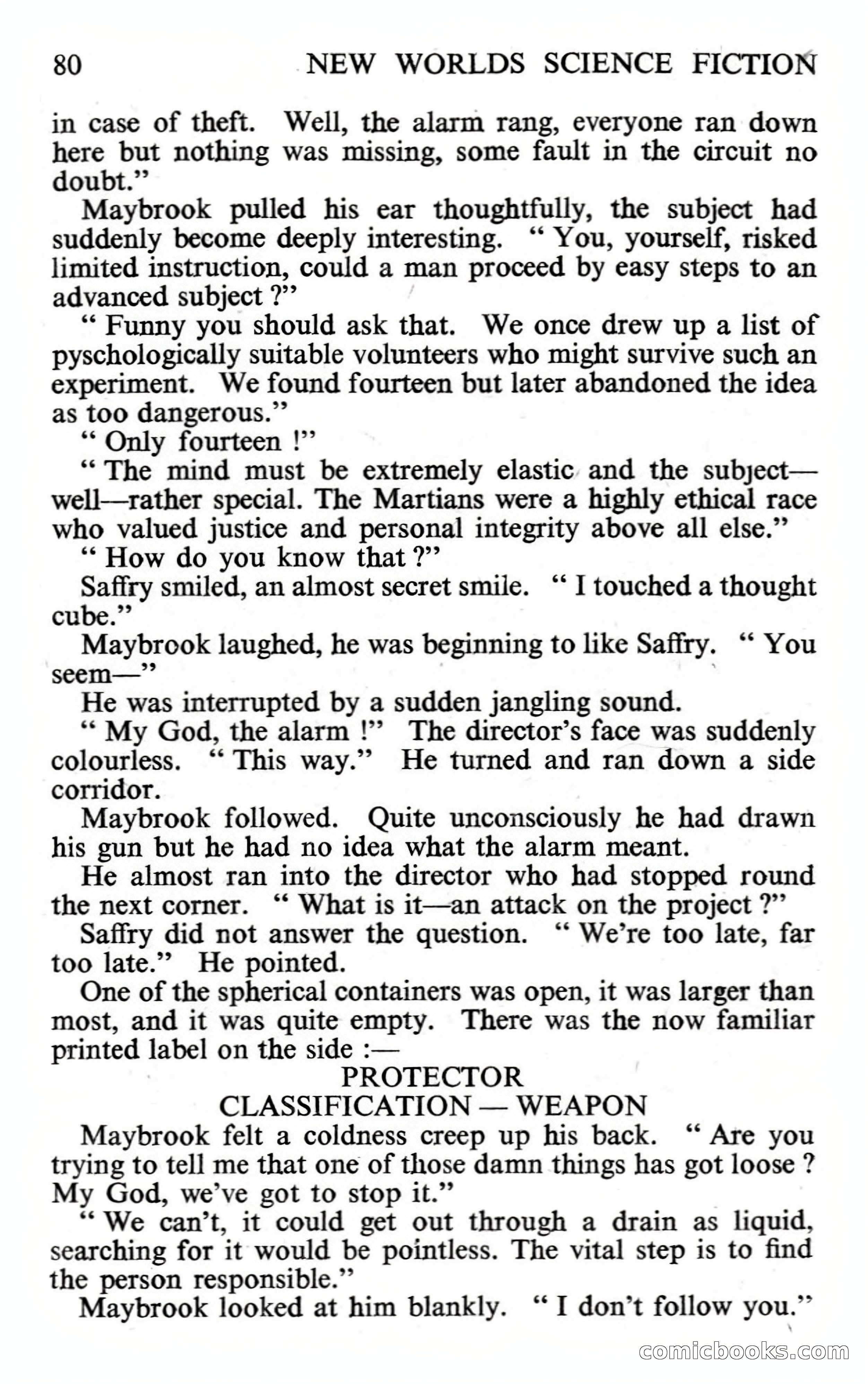 New Worlds #112, Vol. 38 (November 1961) — page 82 of 132