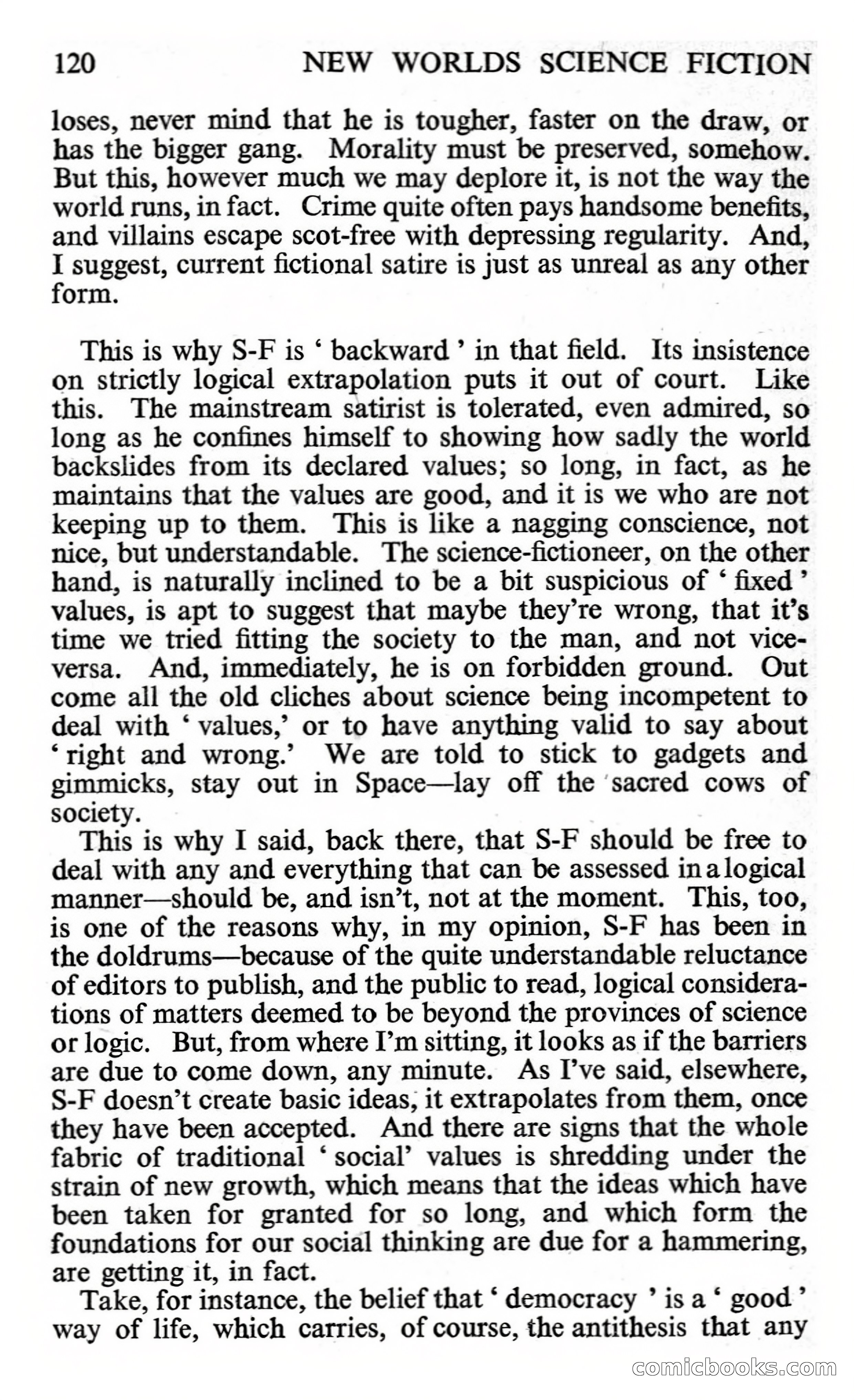 New Worlds #112, Vol. 38 (November 1961) — page 122 of 132