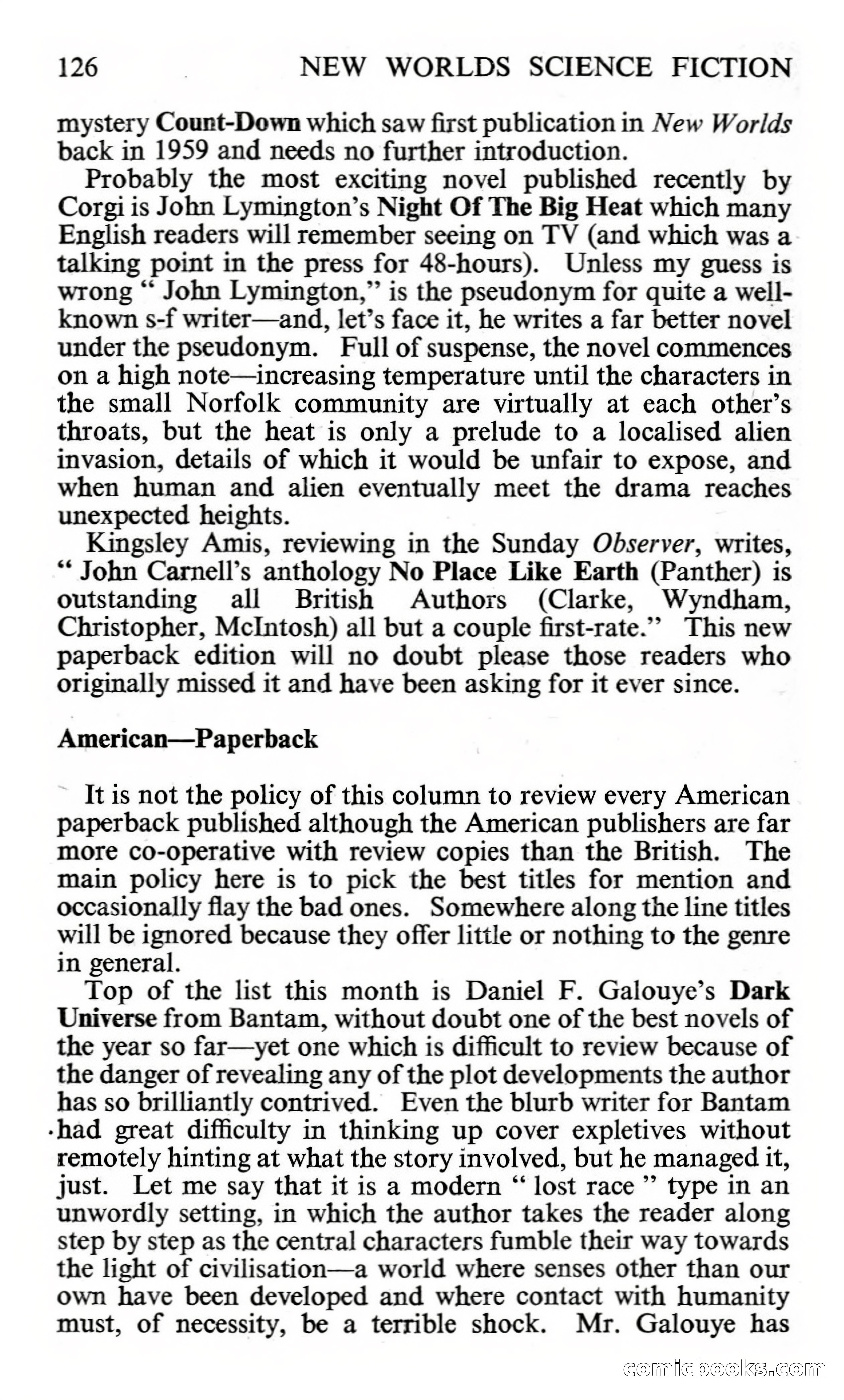 New Worlds #112, Vol. 38 (November 1961) — page 128 of 132