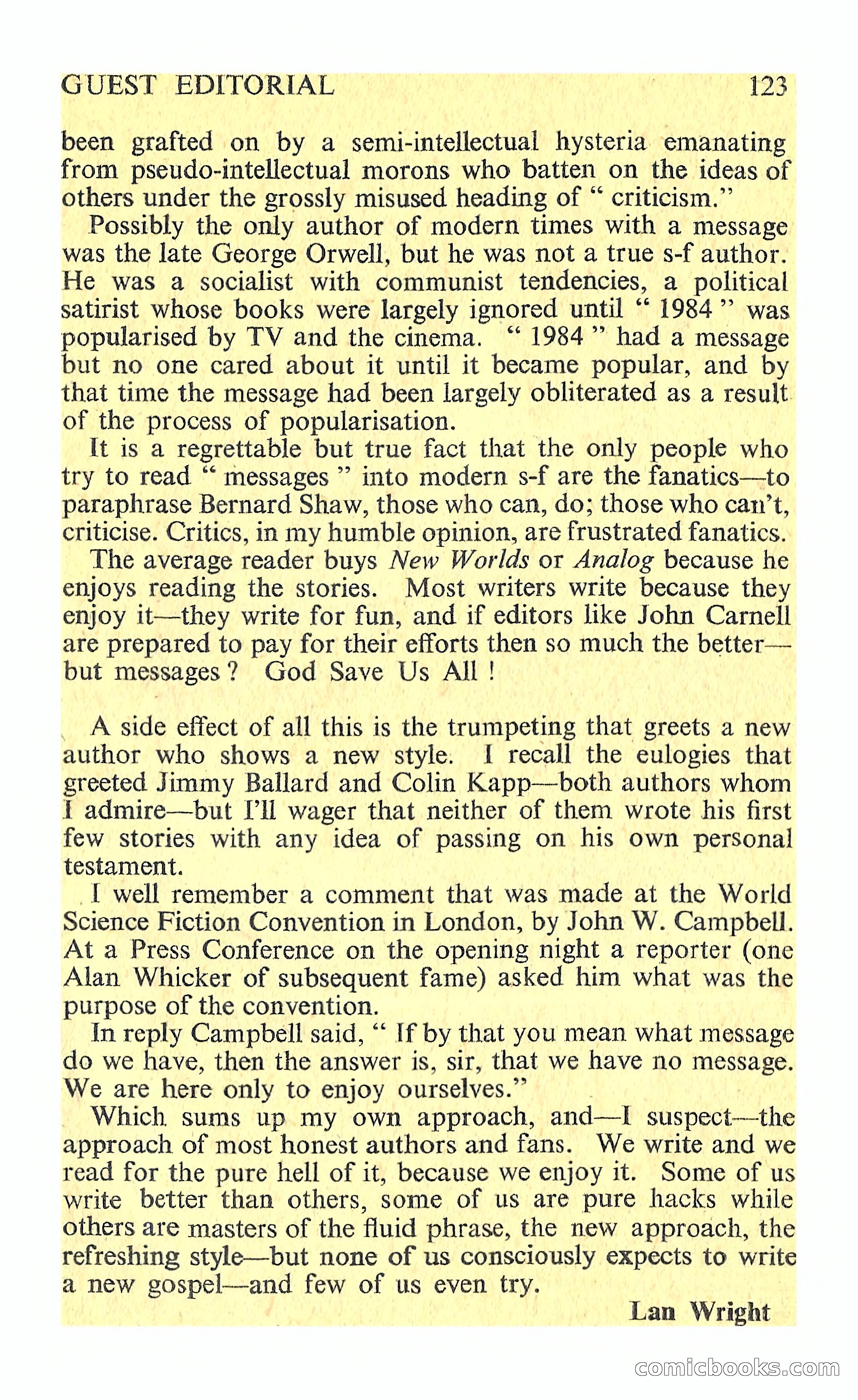 New Worlds Science Fiction #125 — page 125 of 132