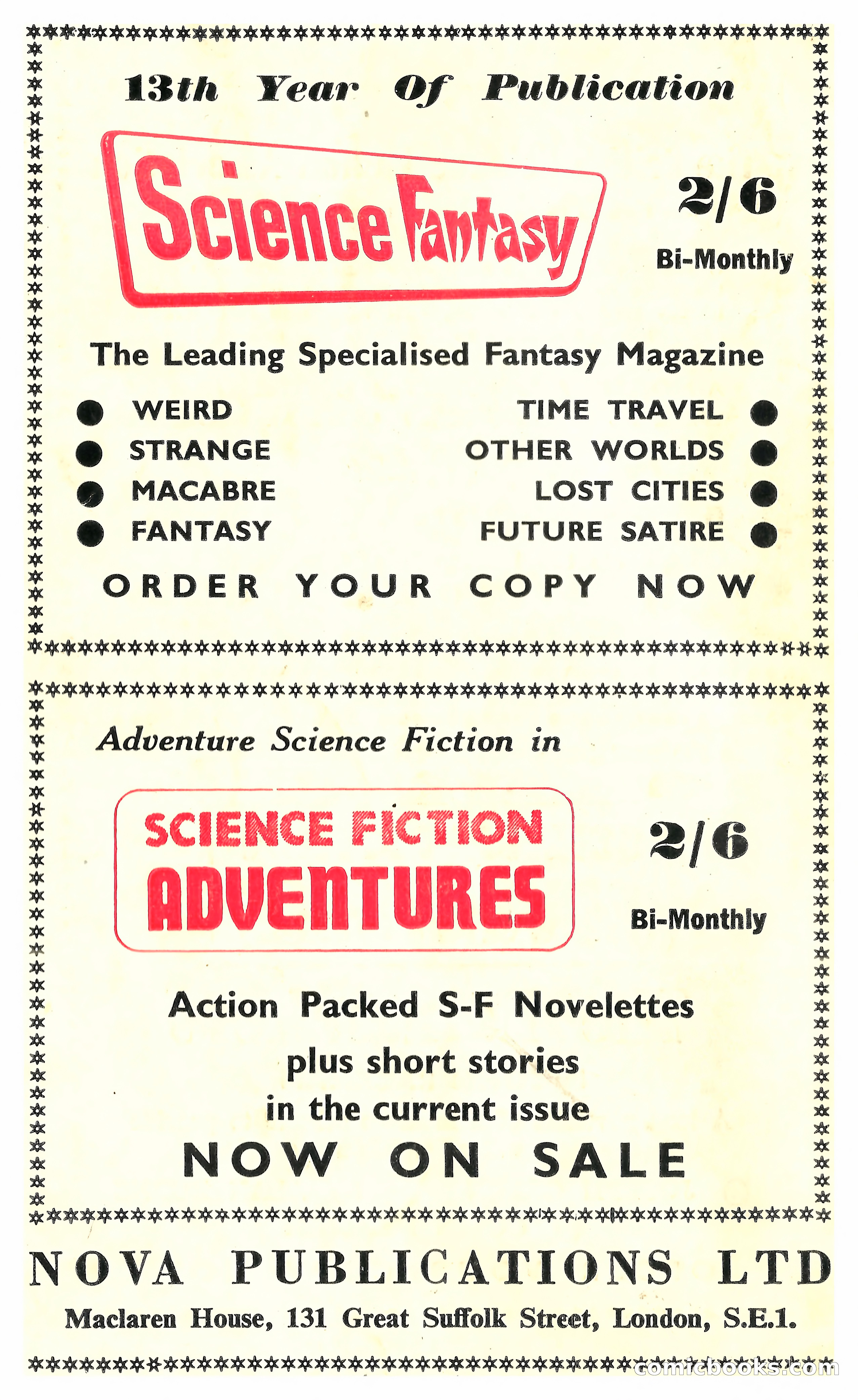 New Worlds Science Fiction #125 — page 132 of 132