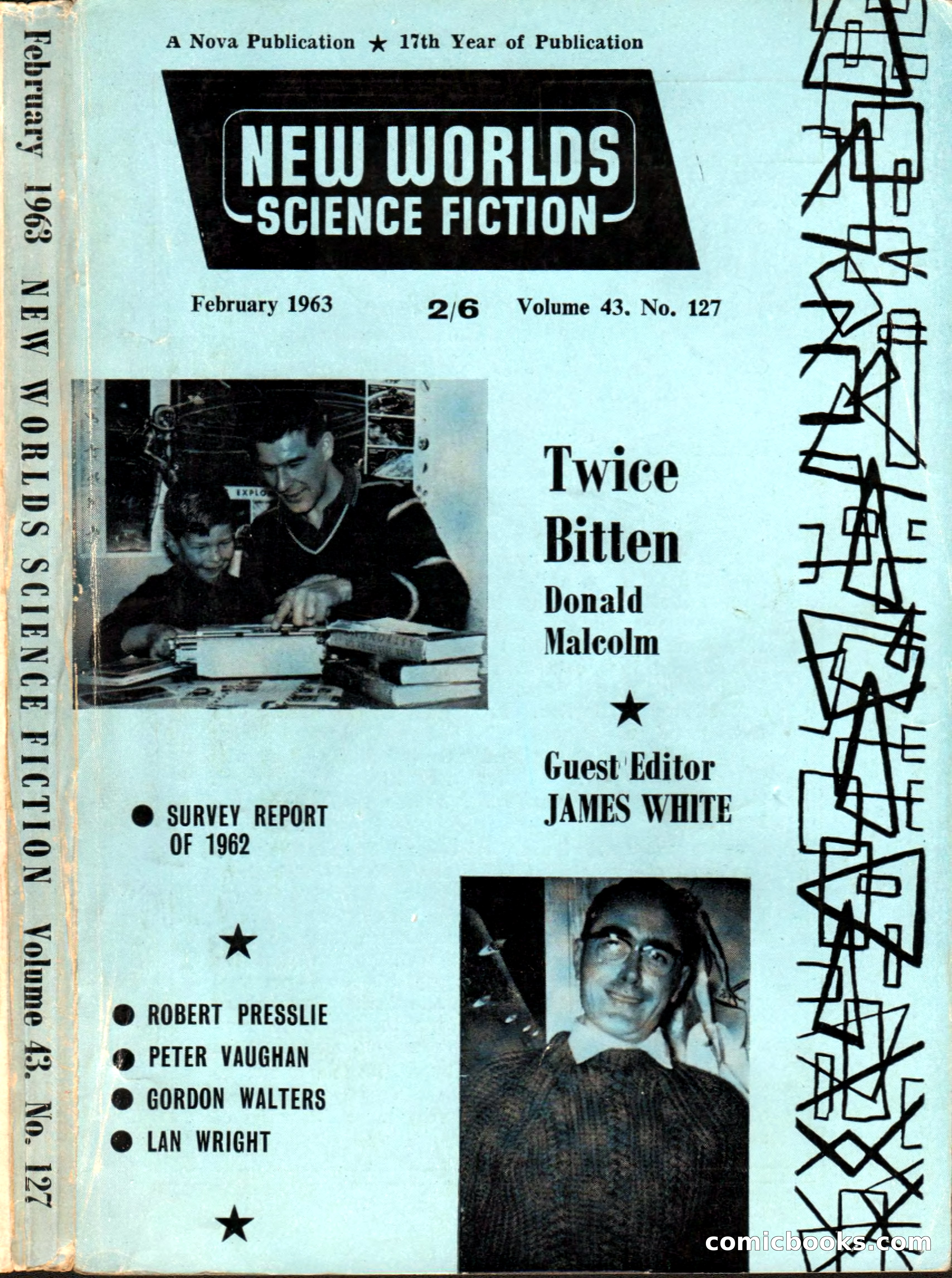 New Worlds #127, Vol. 43 (February 1963)