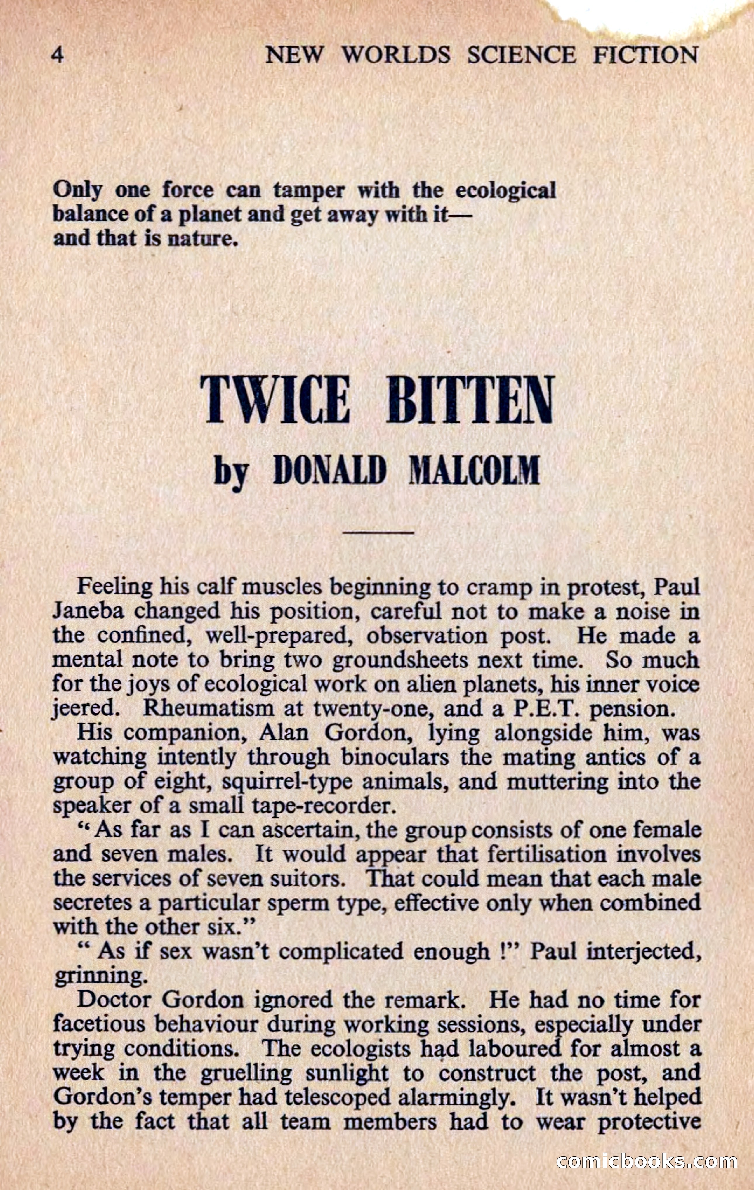 New Worlds #127, Vol. 43 (February 1963) — page 6 of 132