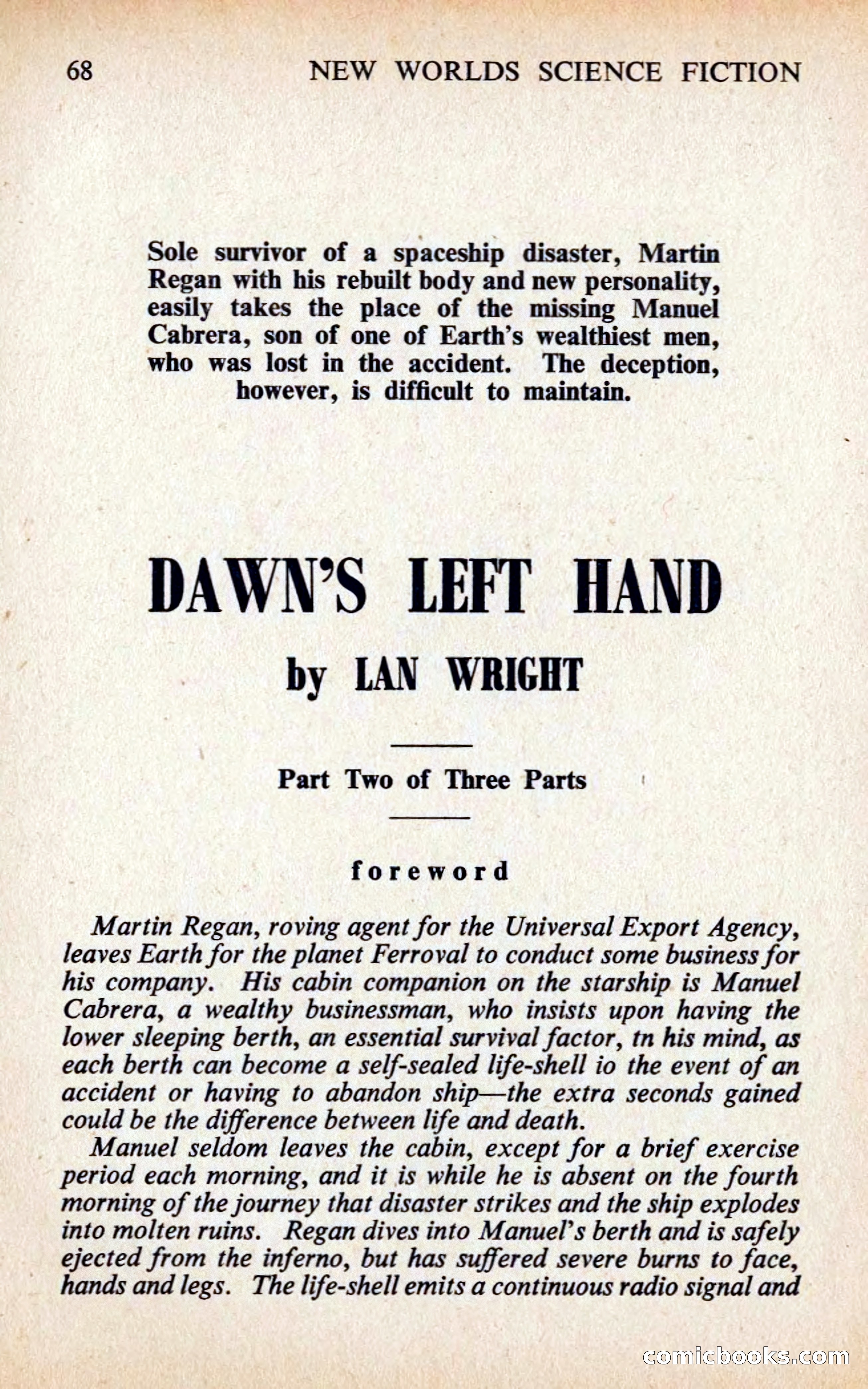 New Worlds #127, Vol. 43 (February 1963) — page 70 of 132
